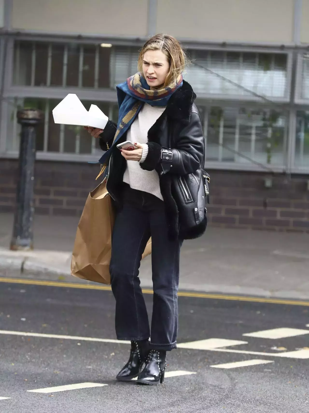 Lily James At A Studio In West London