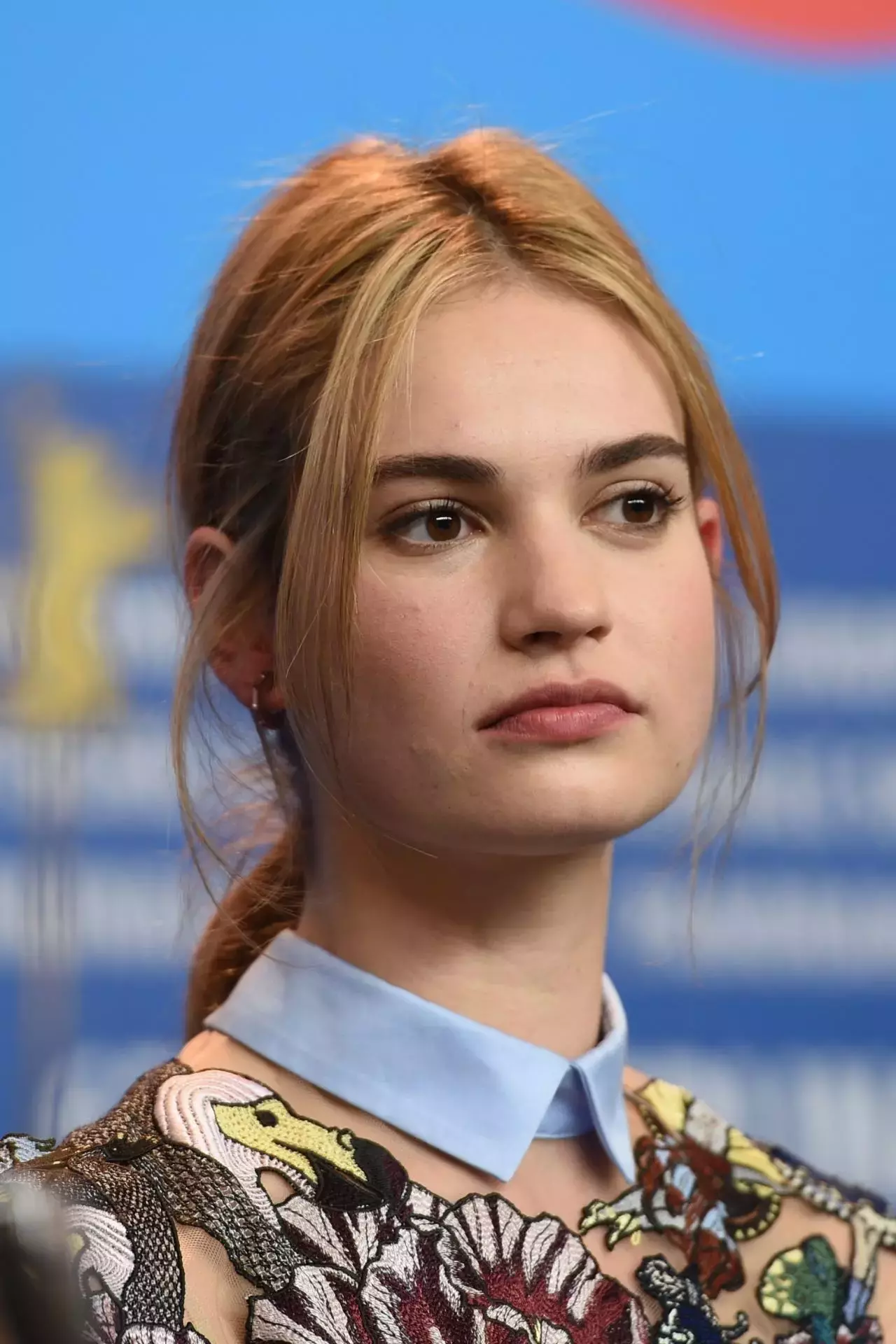 Lily James Cinderella Photocall At Berlin Film Festival_1