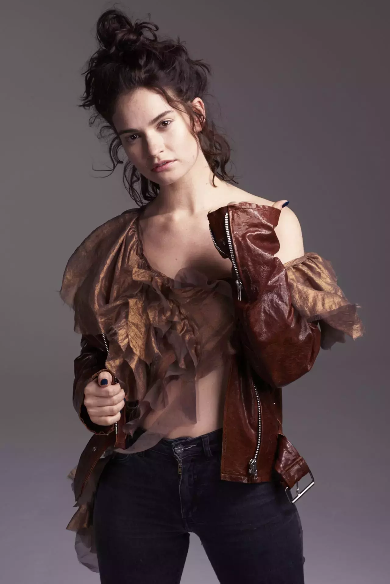 Lily James Glamour Magazine Uk March Photoshoot