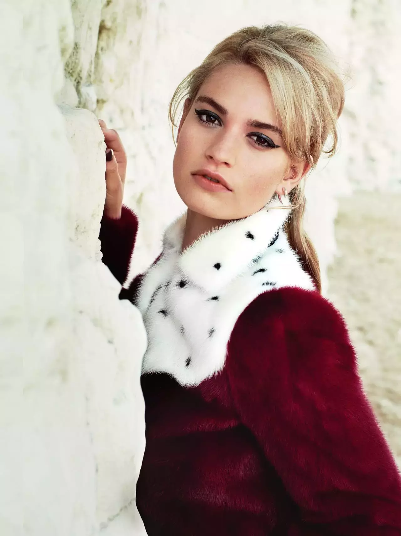 Lily James Marc Hom Photoshoot For Tatler Magazine January Issue_1