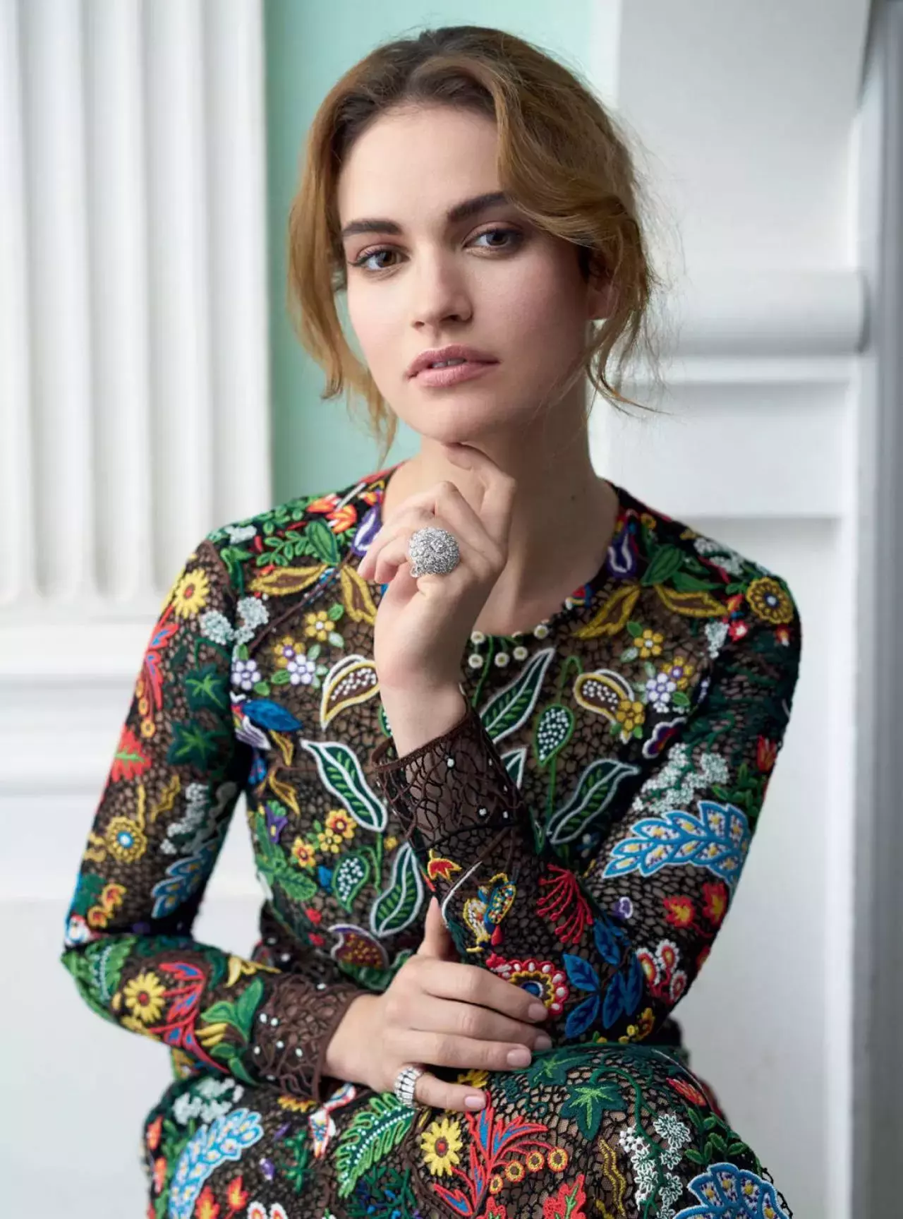 Lily James Photoshoot For Harper S Bazaar Magazine Uk December _1