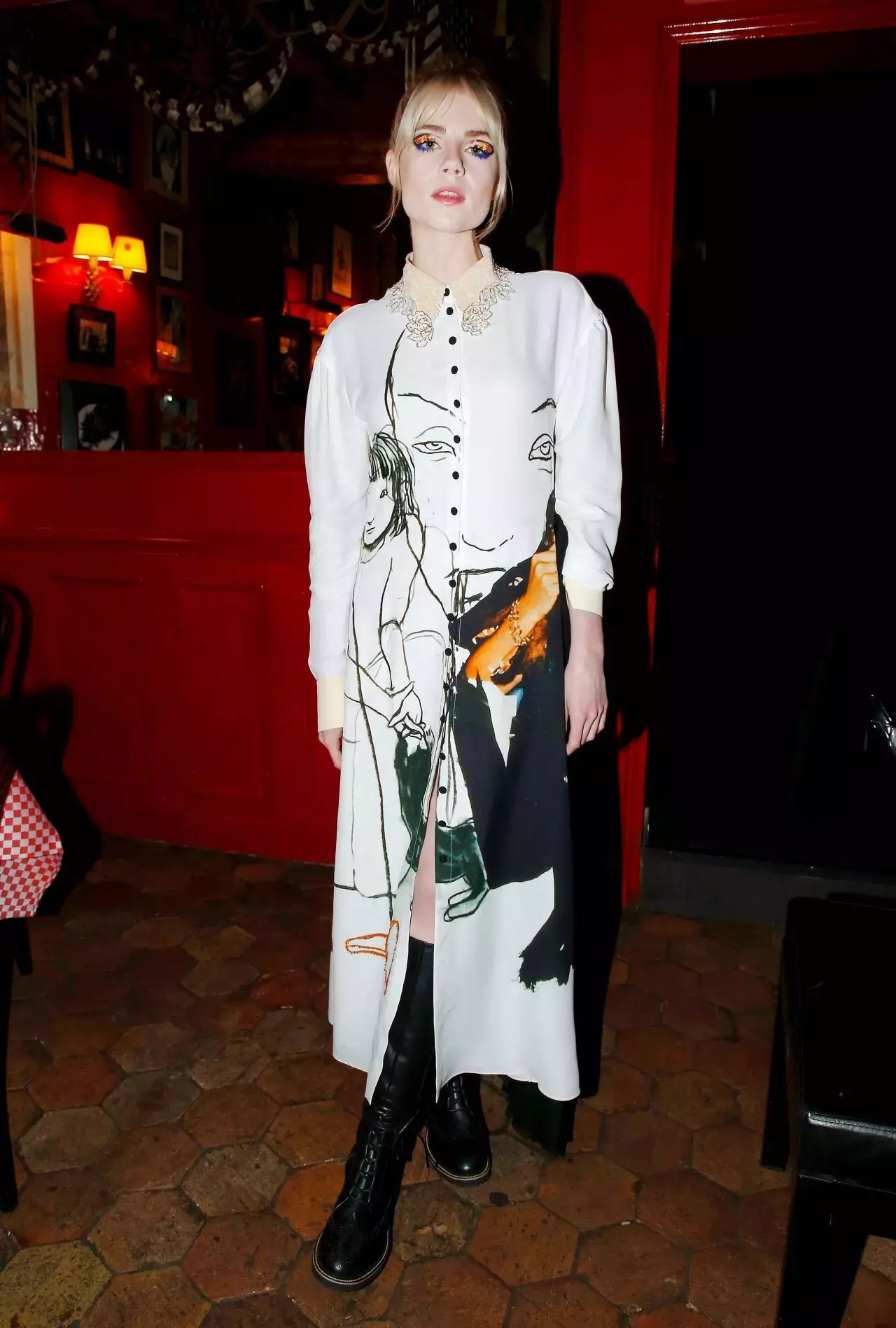 Lucy Boynton Chloe Dinner At Paris Fashion Week