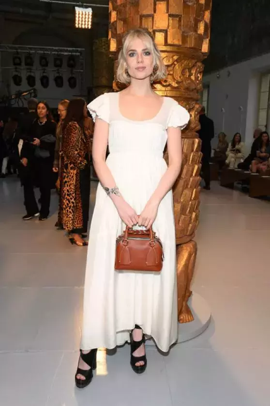 Lucy Boynton Chloe Show At Paris Fashion Week