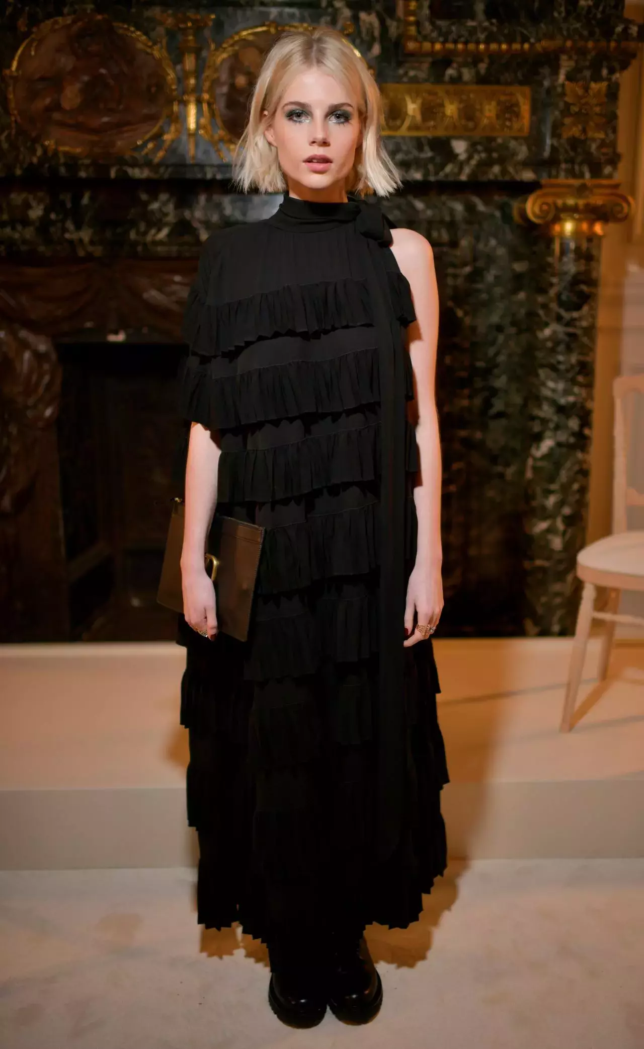 Lucy Boynton Valentino Fashion Show In Paris