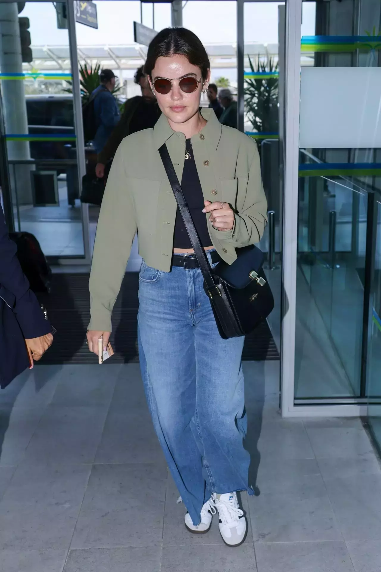 Lucy Hale At Nice Airport