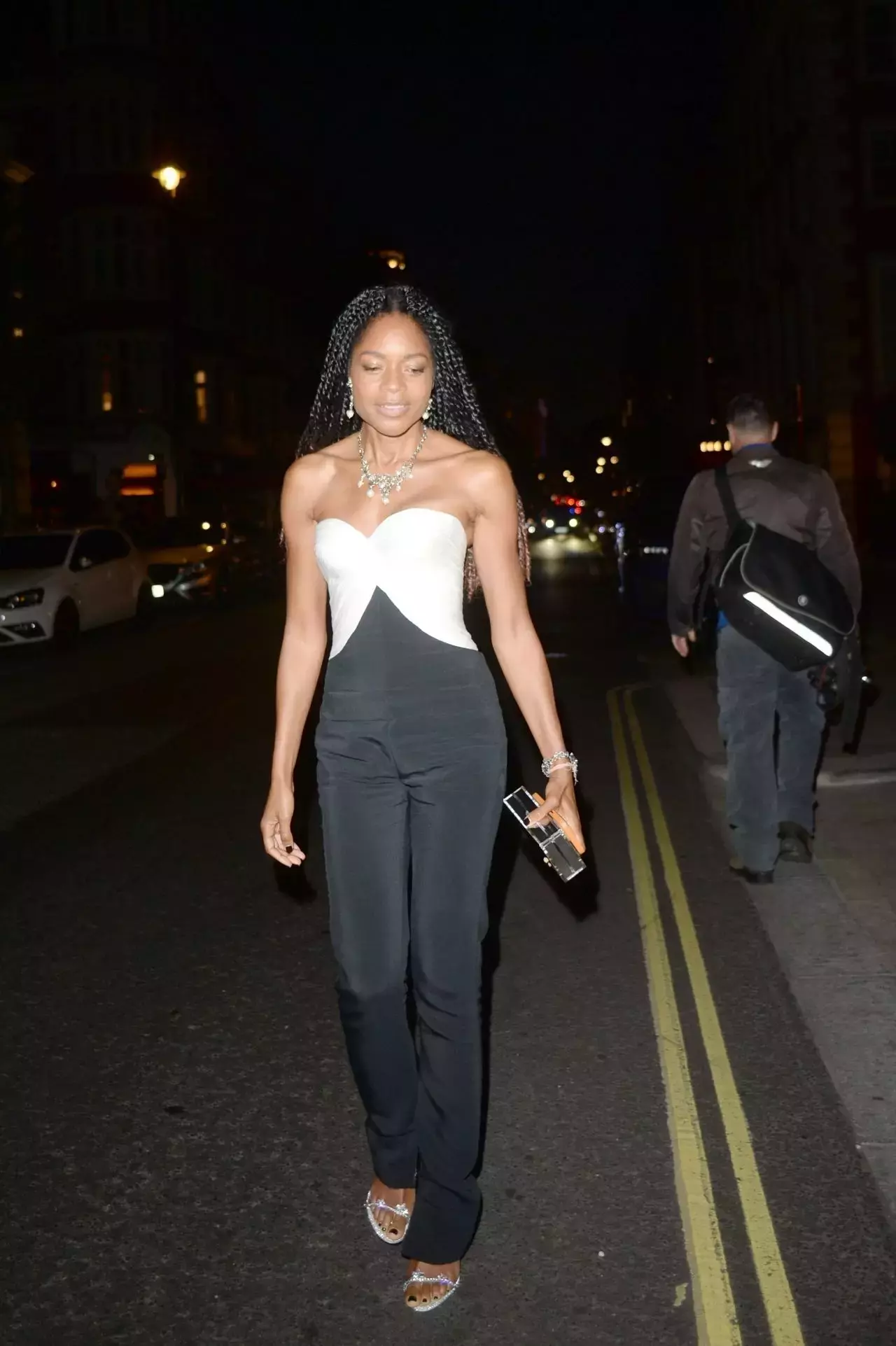 Naomie Harris Exits The British Vogue X Sabina Bilenko Dinner In London