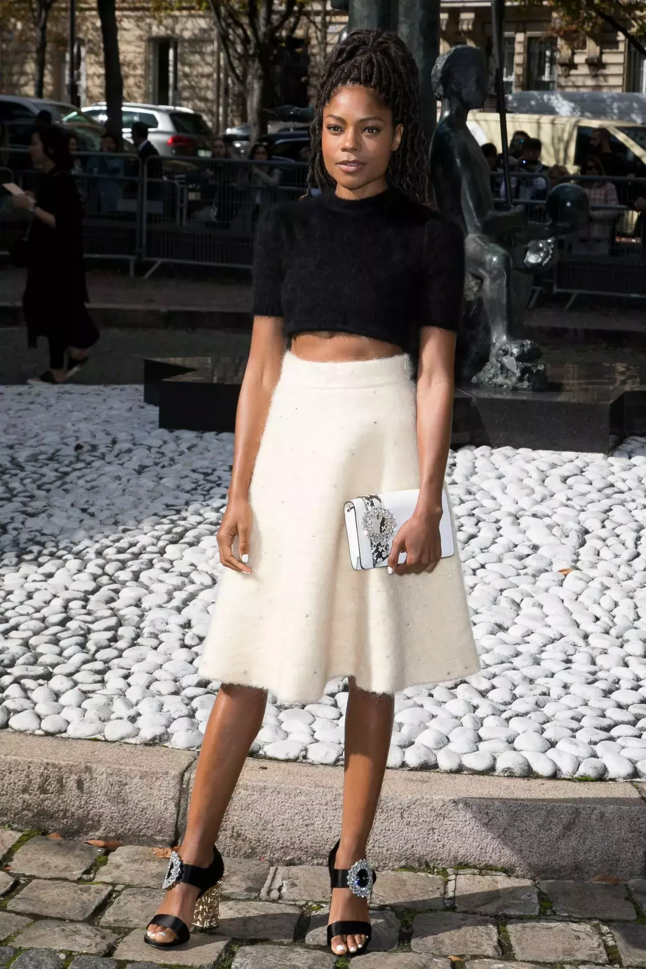 Naomie Harris Miu Miu Fashion Show In Paris