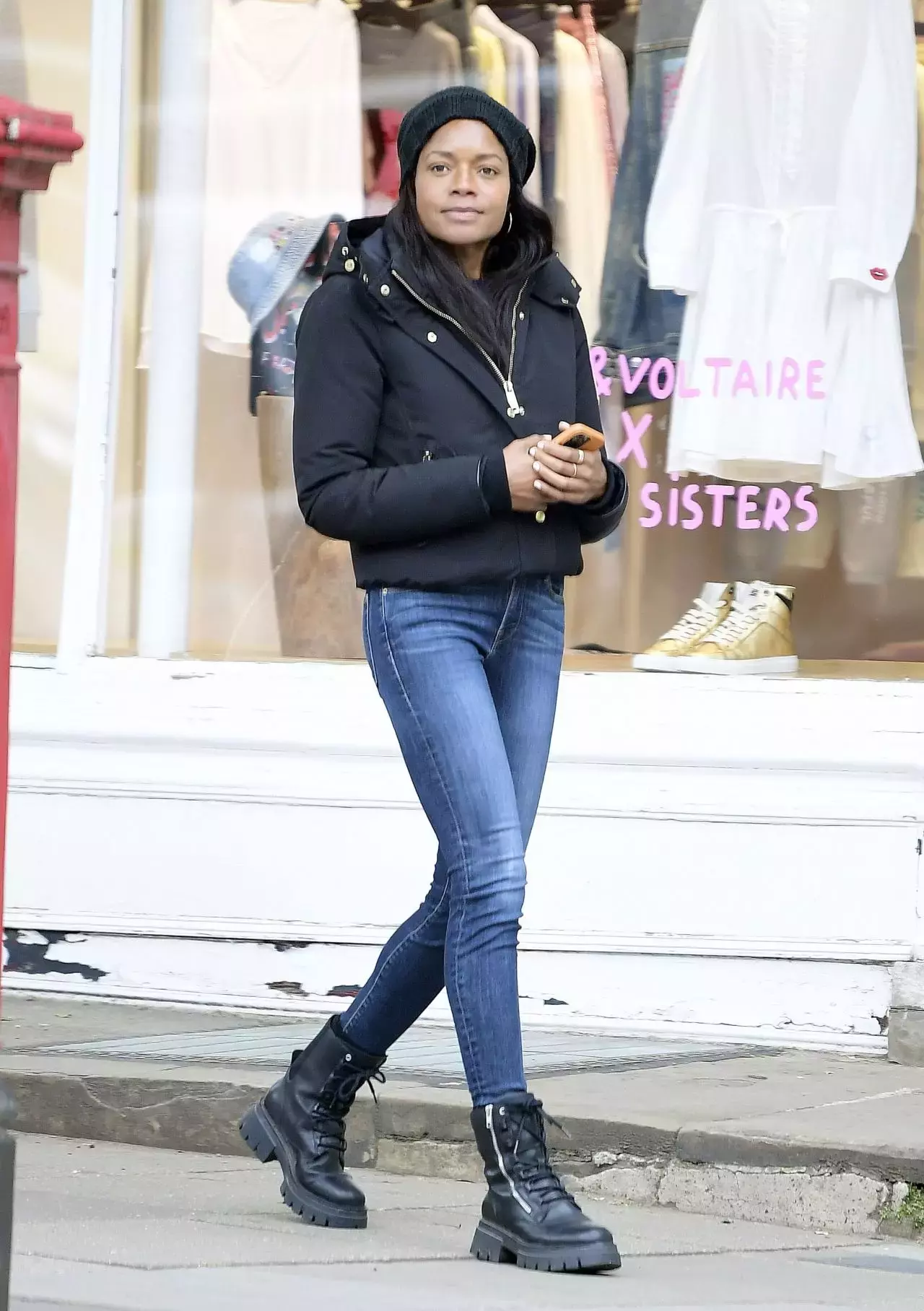 Naomie Harris Street Style North London