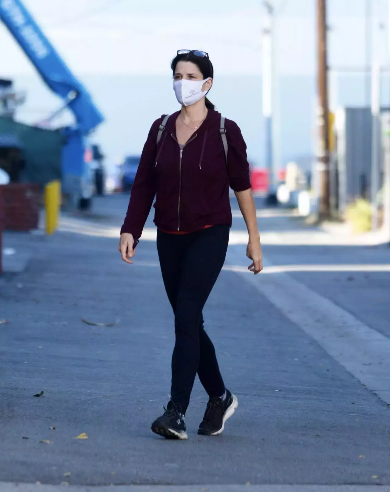 Neve Campbell Running Errands In La