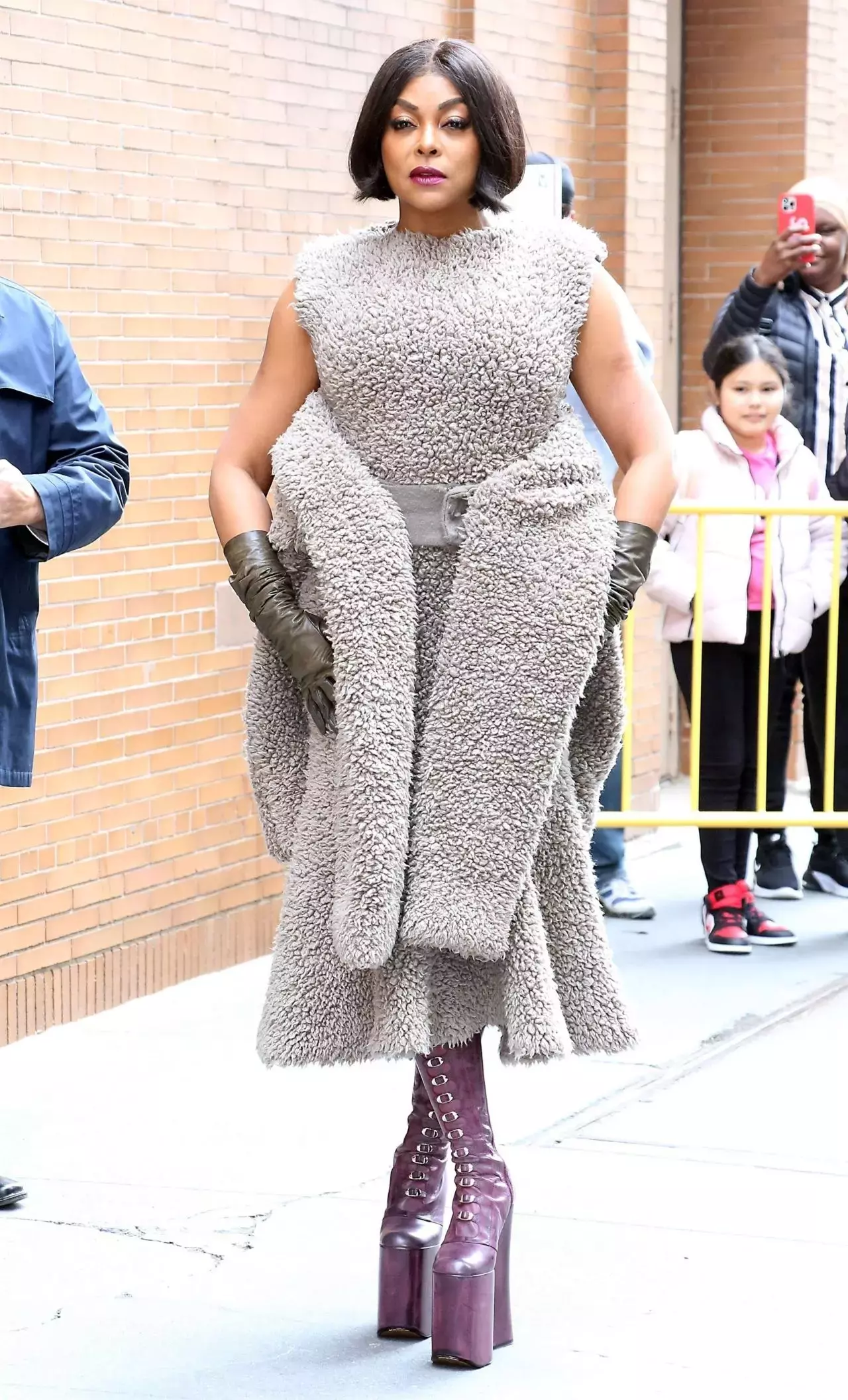 Taraji P Henson Outside The View In Nyc