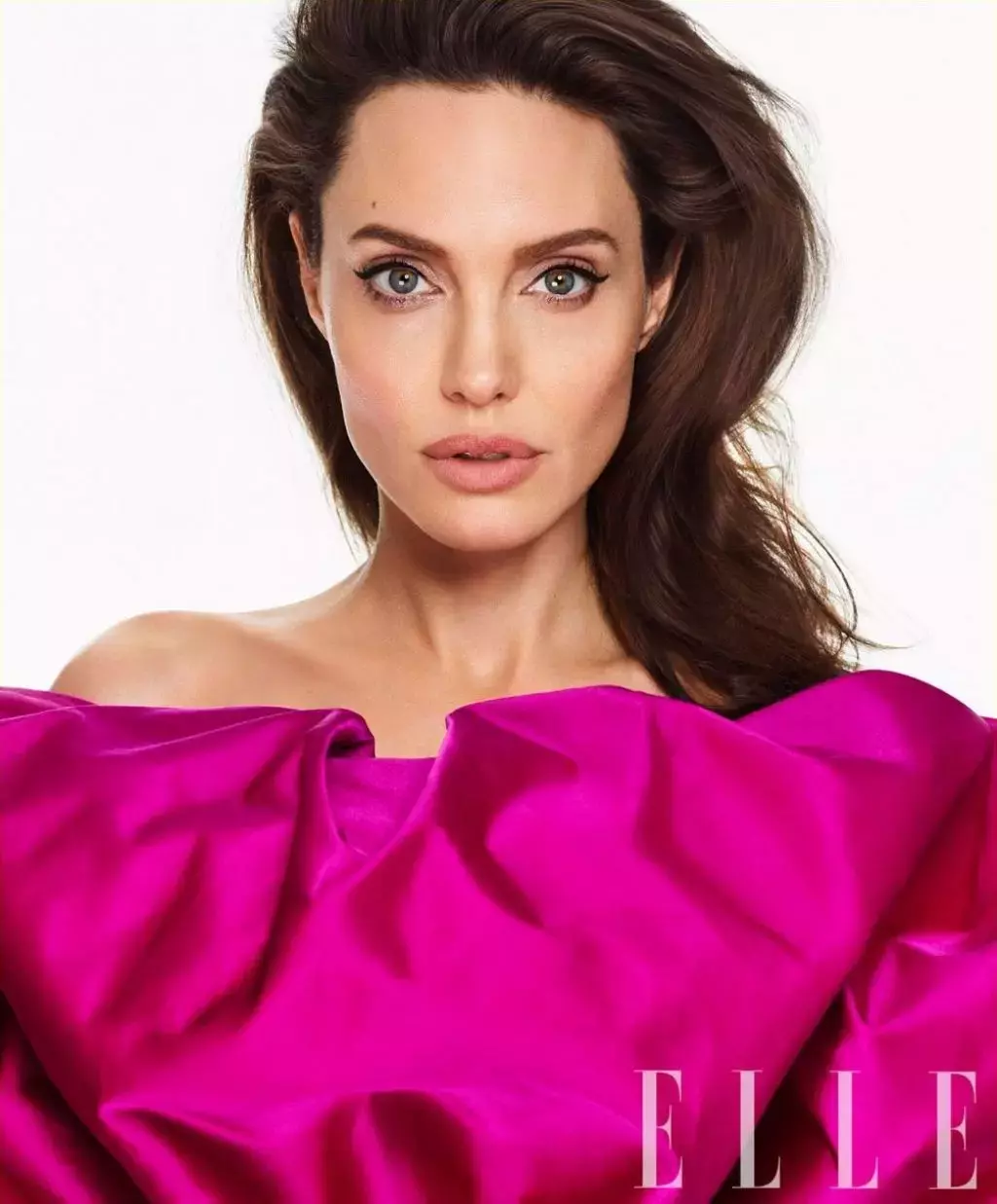 Angelina Jolie Photoshoot For Elle March