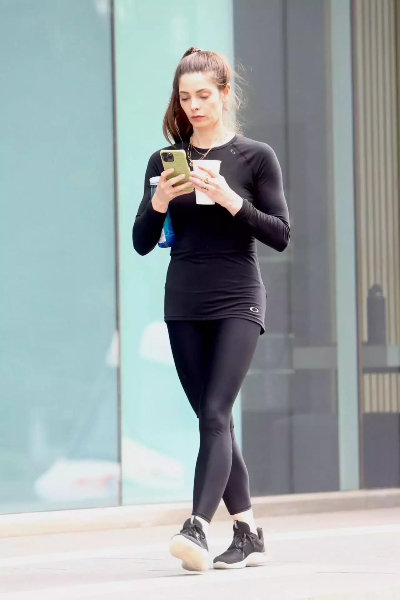 Ashley Greene In Casual Athleisure Look While Out In Beverly Hills