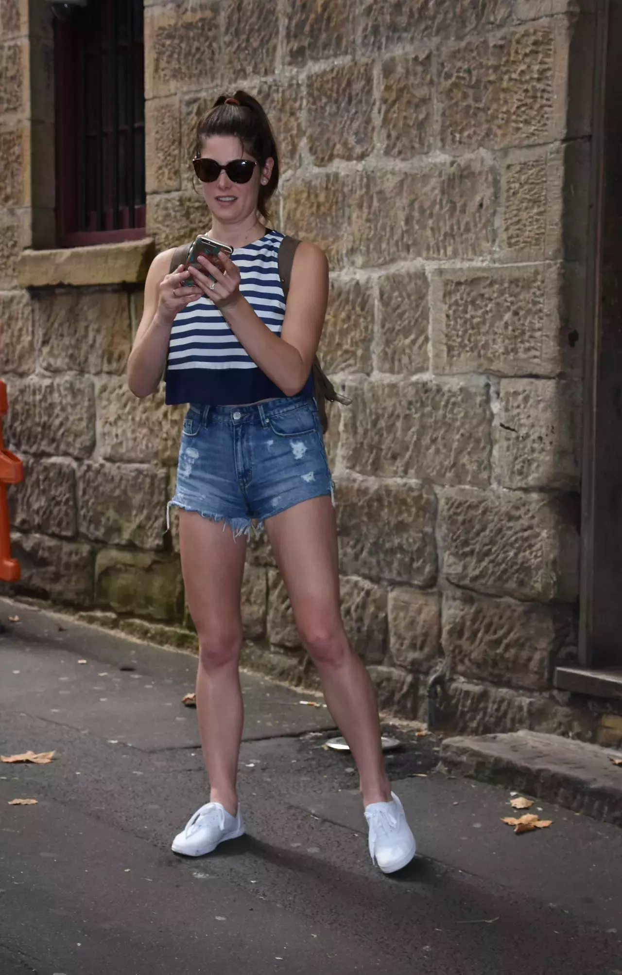 Ashley Greene Leggy In Shorts Sydney