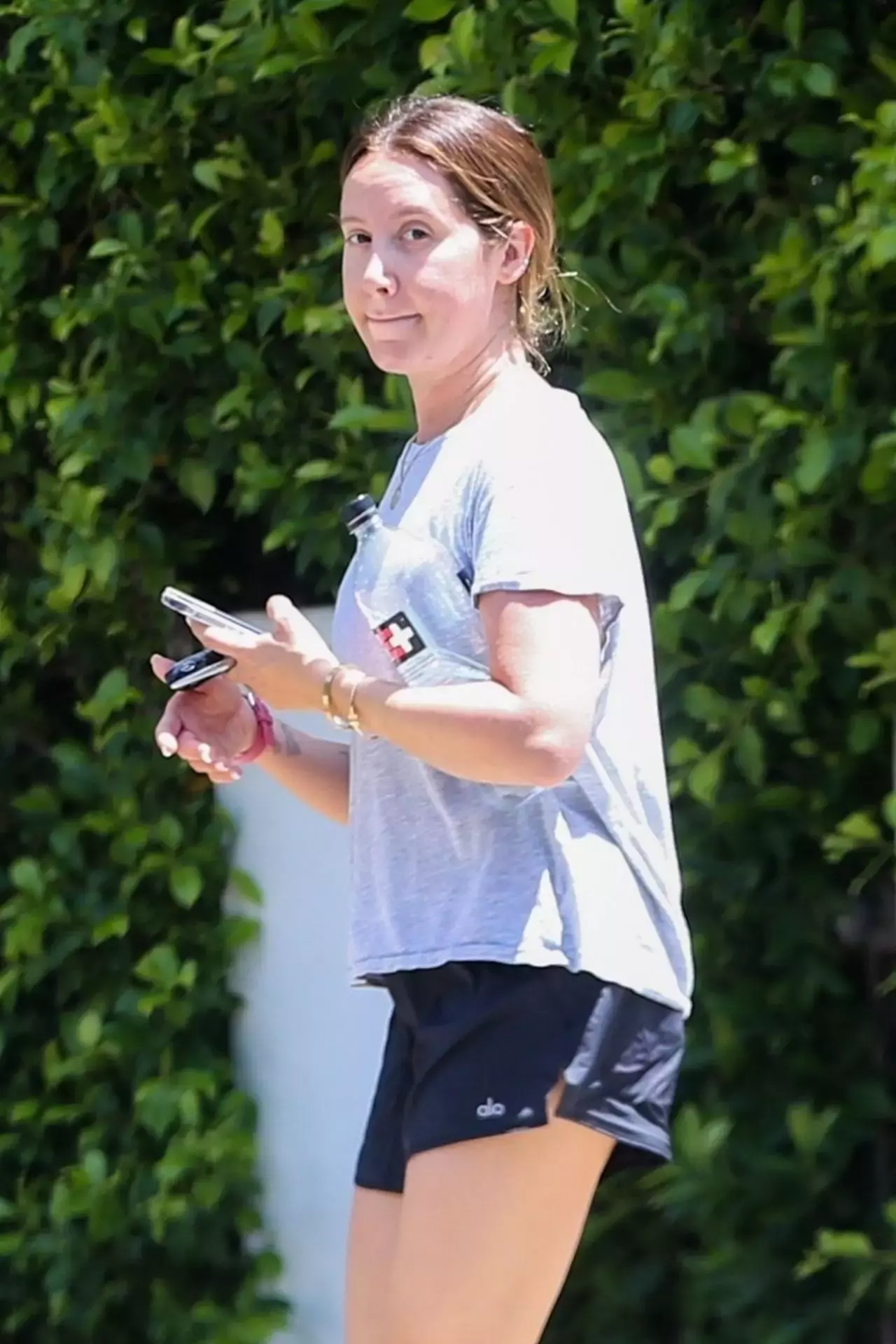 Ashley Tisdale Makeup Free In Los Angeles