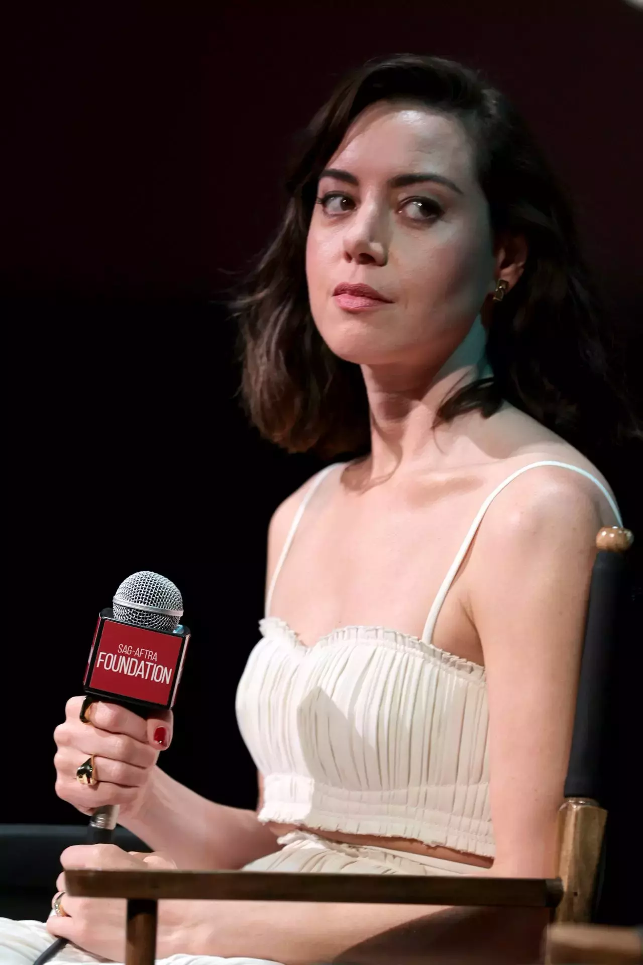 Aubrey Plaza Sag Aftra Foundation Conversations Emily The Criminal In Nyc