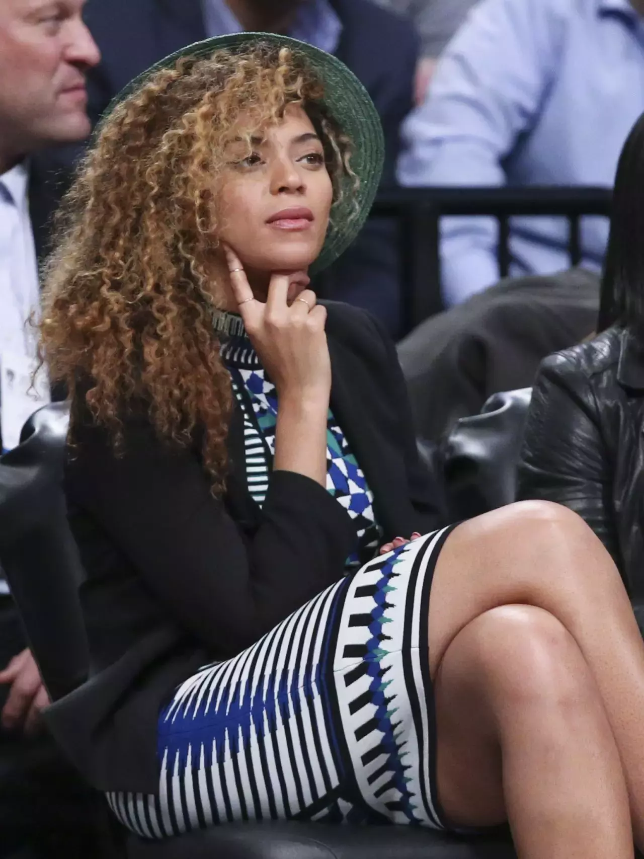 Beyonce Knowles Brooklyn Nets Basketball Game April_1