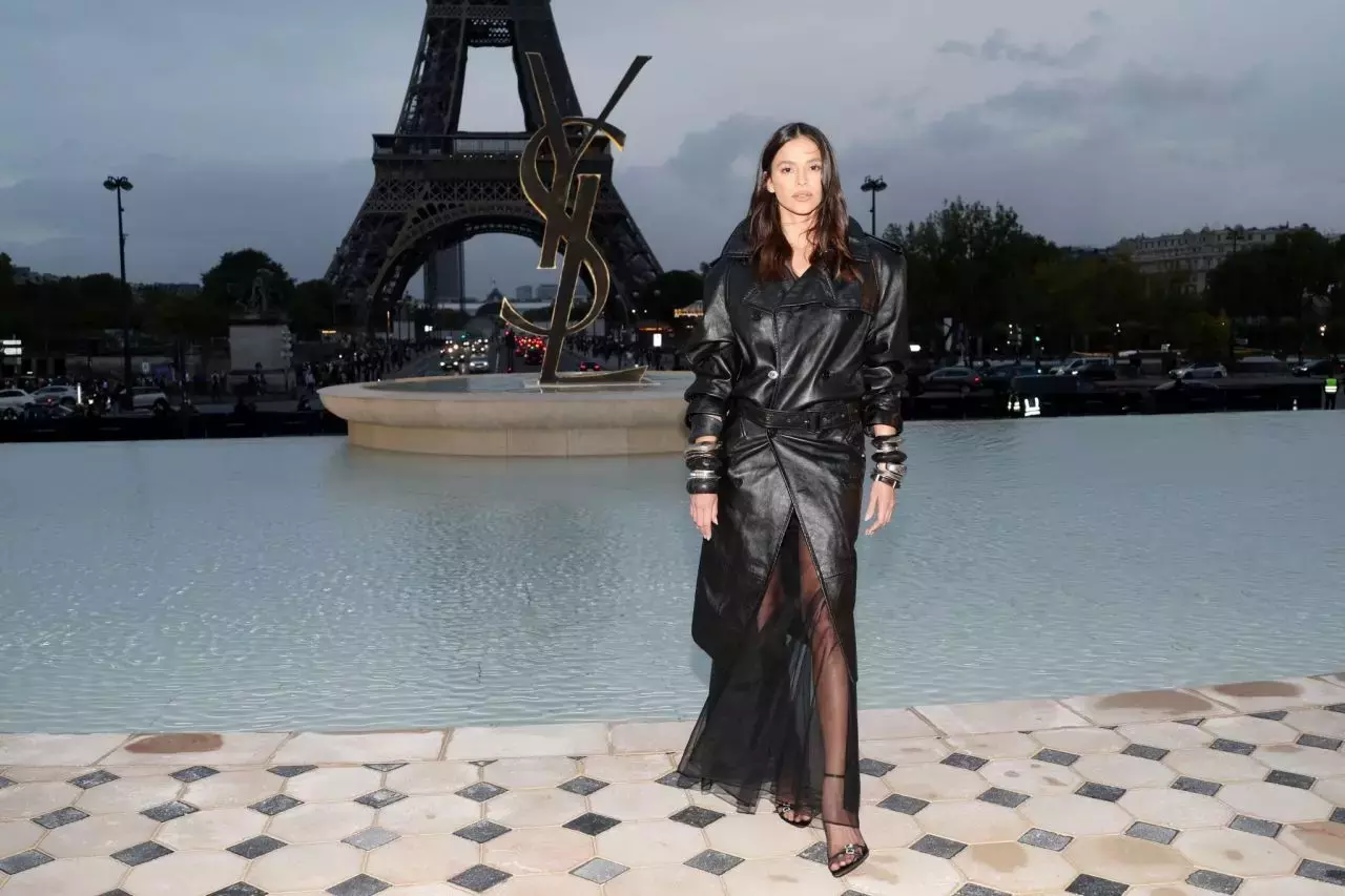 Bruna Marquezine Saint Laurent Fashion Show In Paris