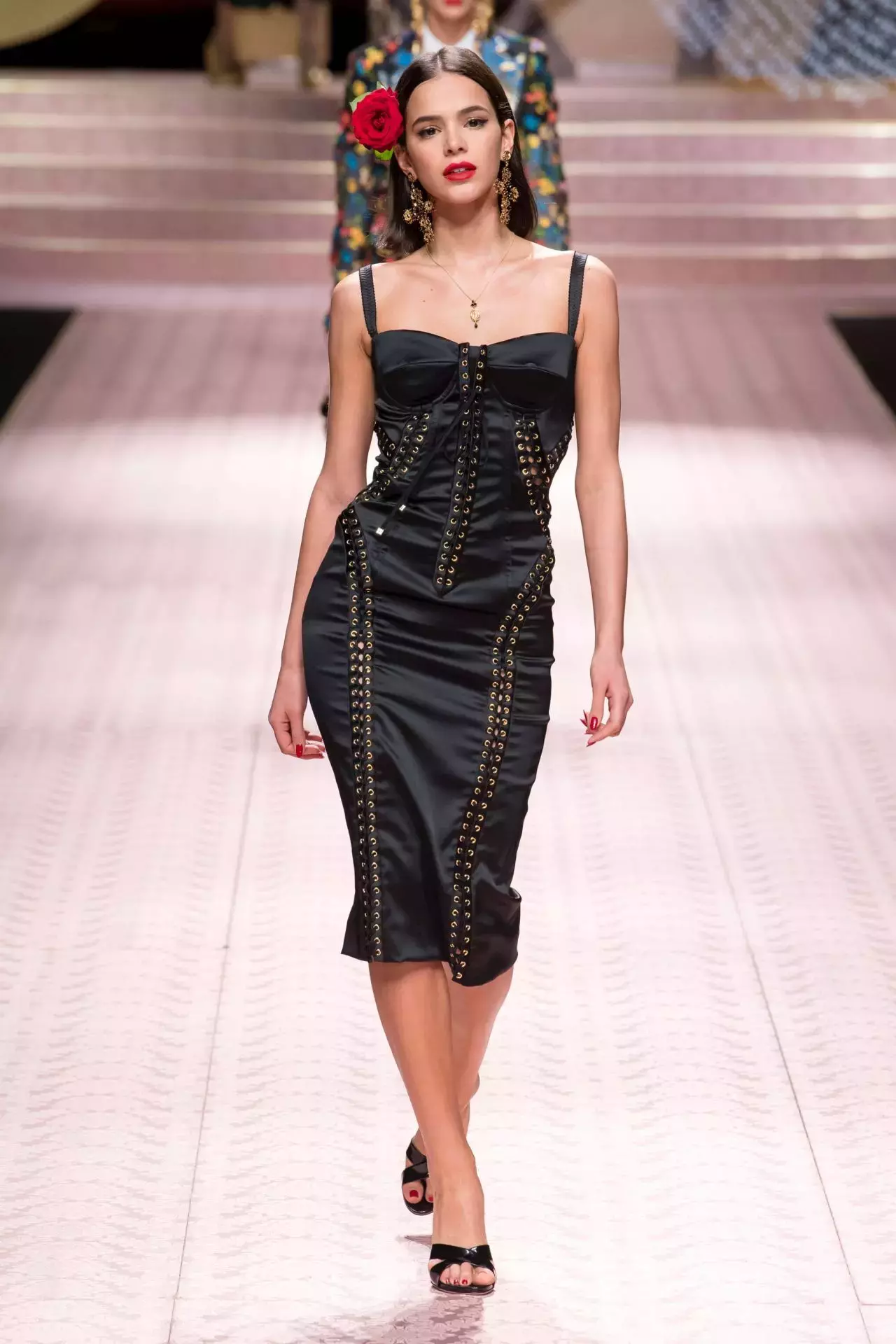 Bruna Marquezine Walks Dolce Gabbana Show Milan Fashion Week