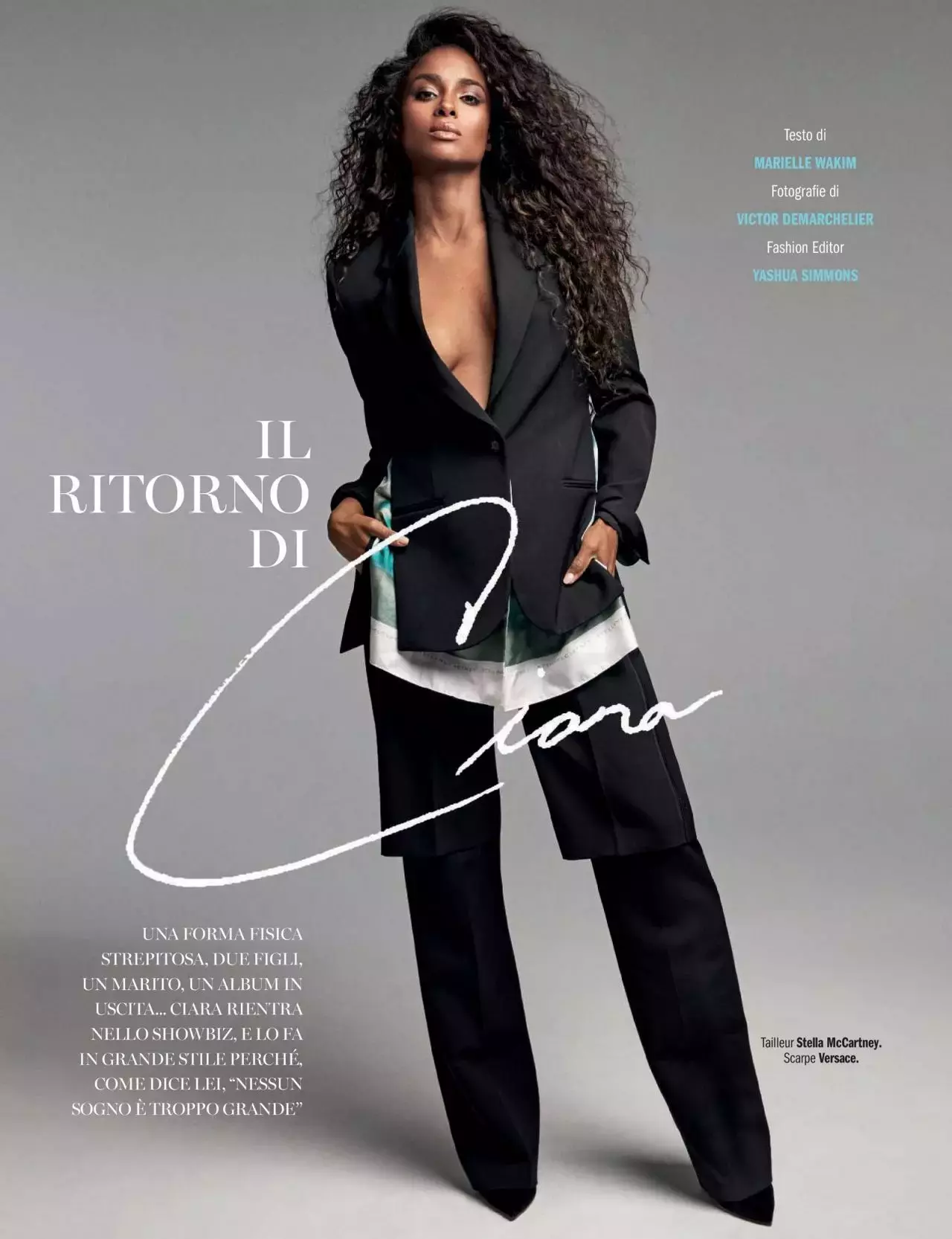 Ciara Cosmopolitan Magazine Italy April Issue