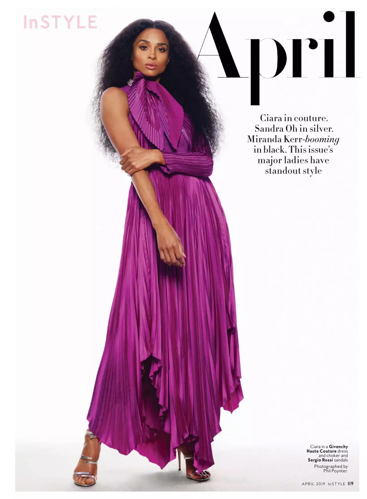 Ciara Instyle Magazine Us April Issue