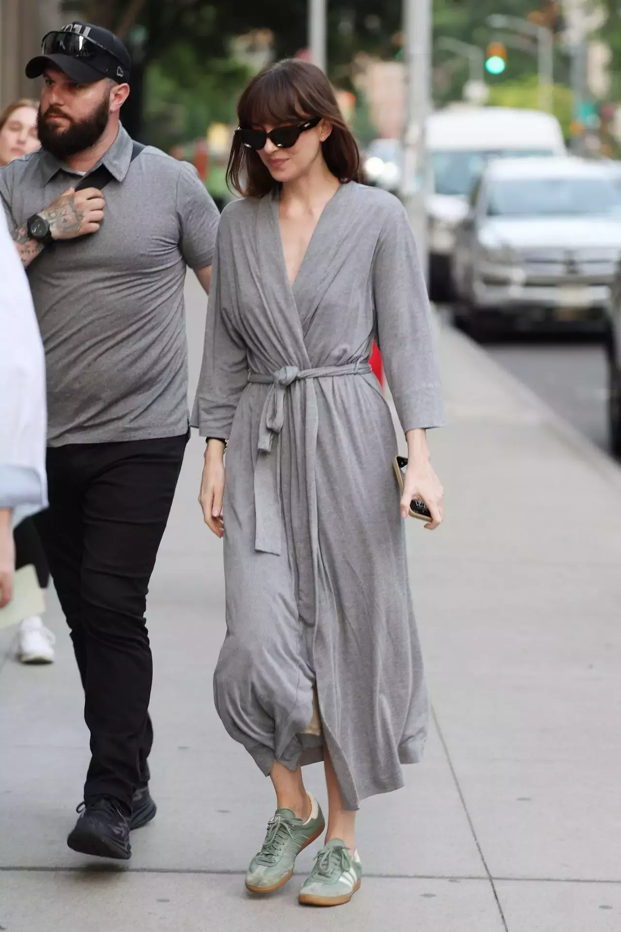 Dakota Johnson On Set Of Materialists In New York