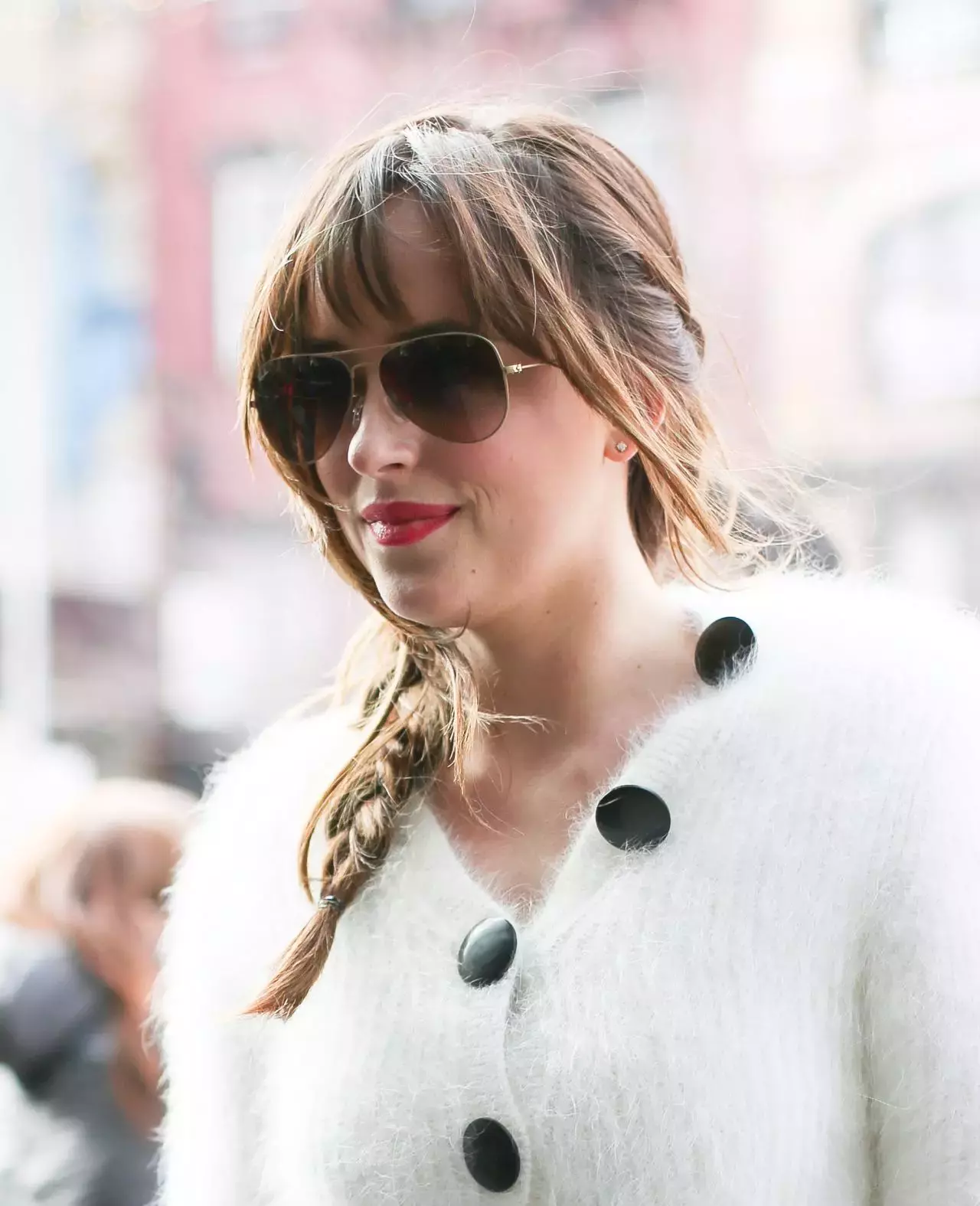 Dakota Johnson Returning To Her Hotel In New York City February_1