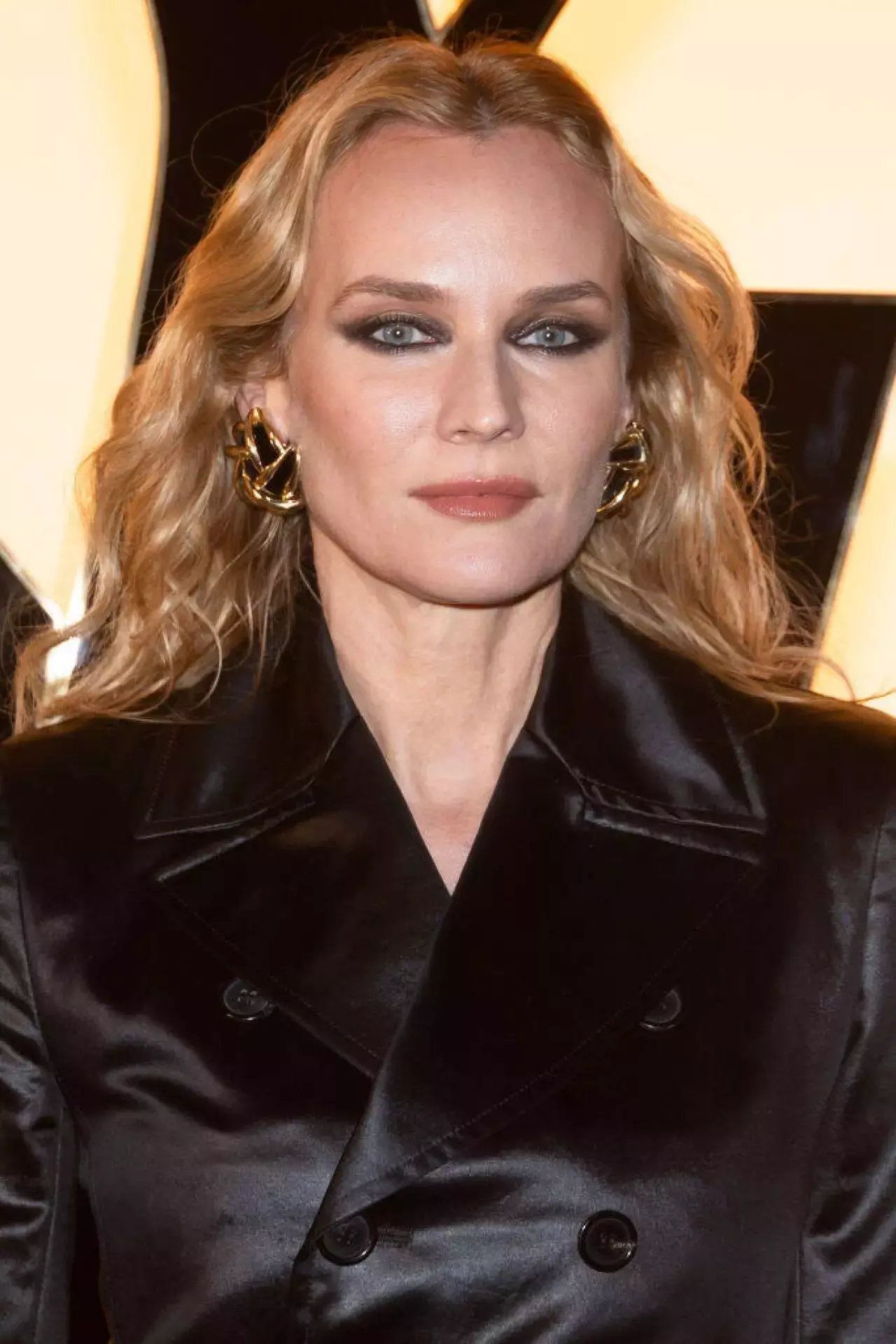 Diane Kruger At Ysl Show During Paris Fashion Week More Photos