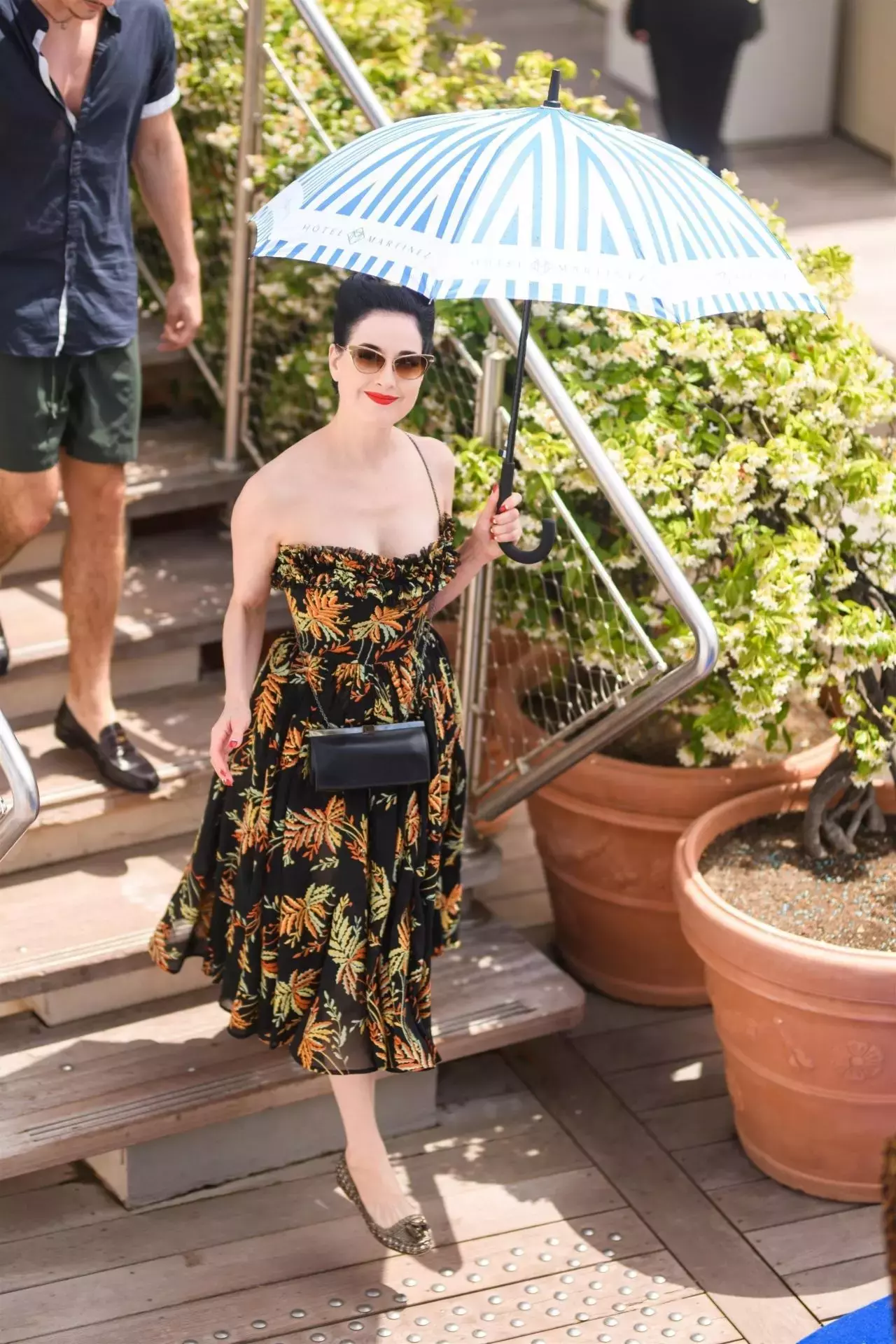 Dita Von Teese At The Martinez Hotel In Cannes