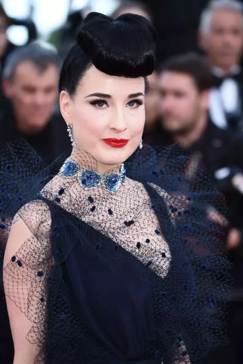 Dita Von Teese Les Miserables Red Carpet At Cannes Film Festival