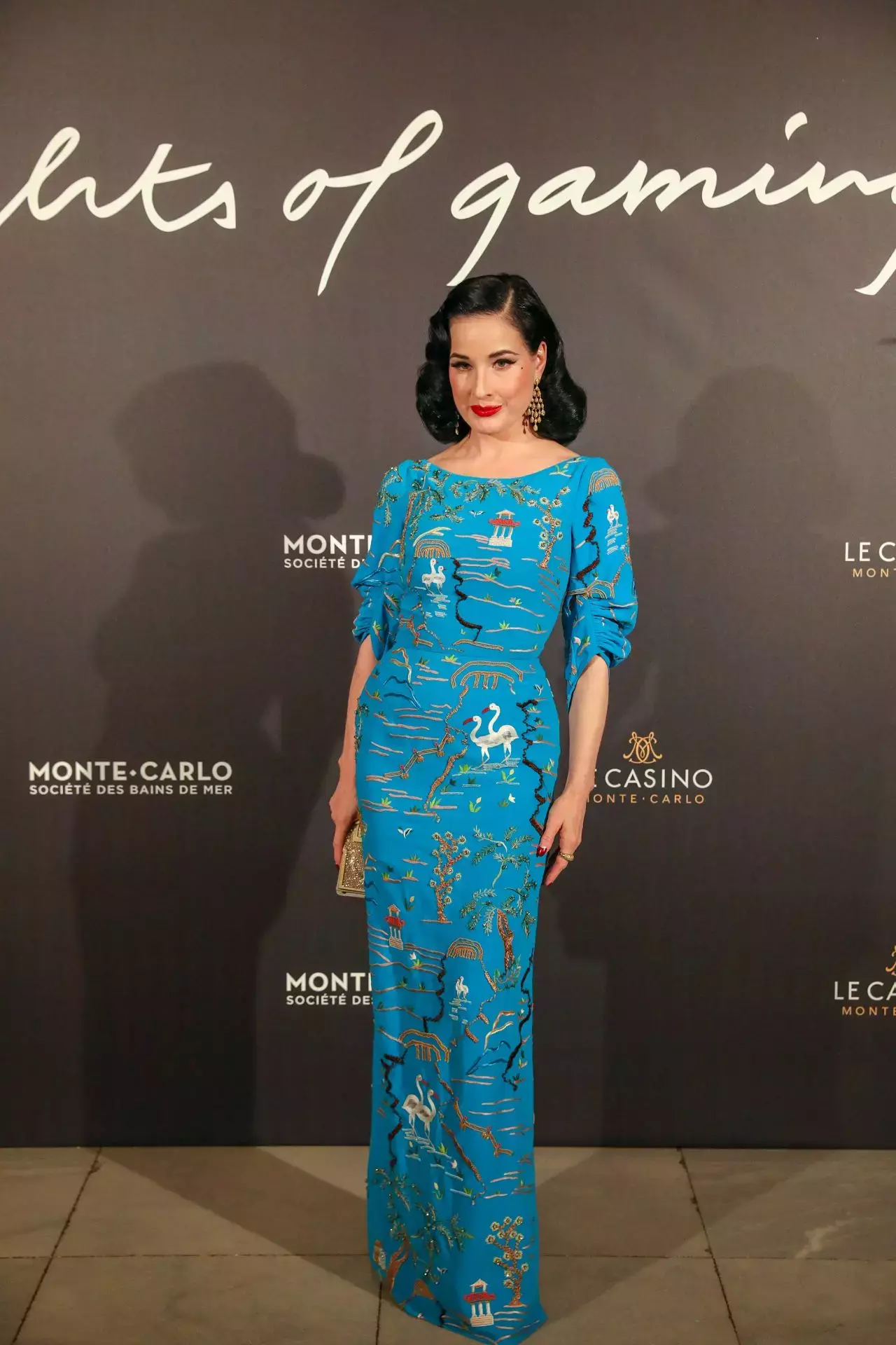 Dita Von Teese Lights Of Gaming Gala In Casino Of Monte Carlo