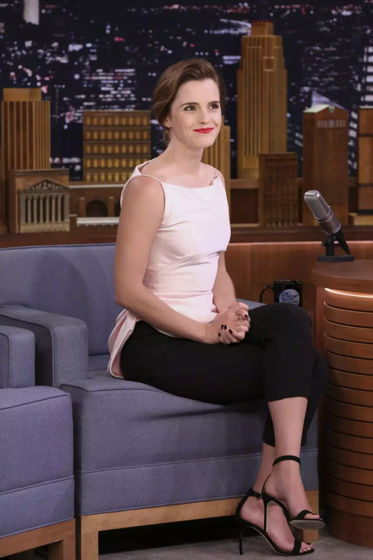 Emma Watson The Tonight Show Starring Jimmy Fallon In New York