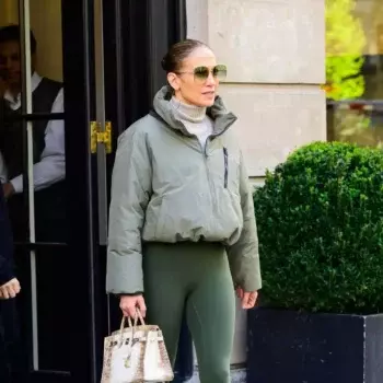 Jennifer Lopez In Sportswear In New York