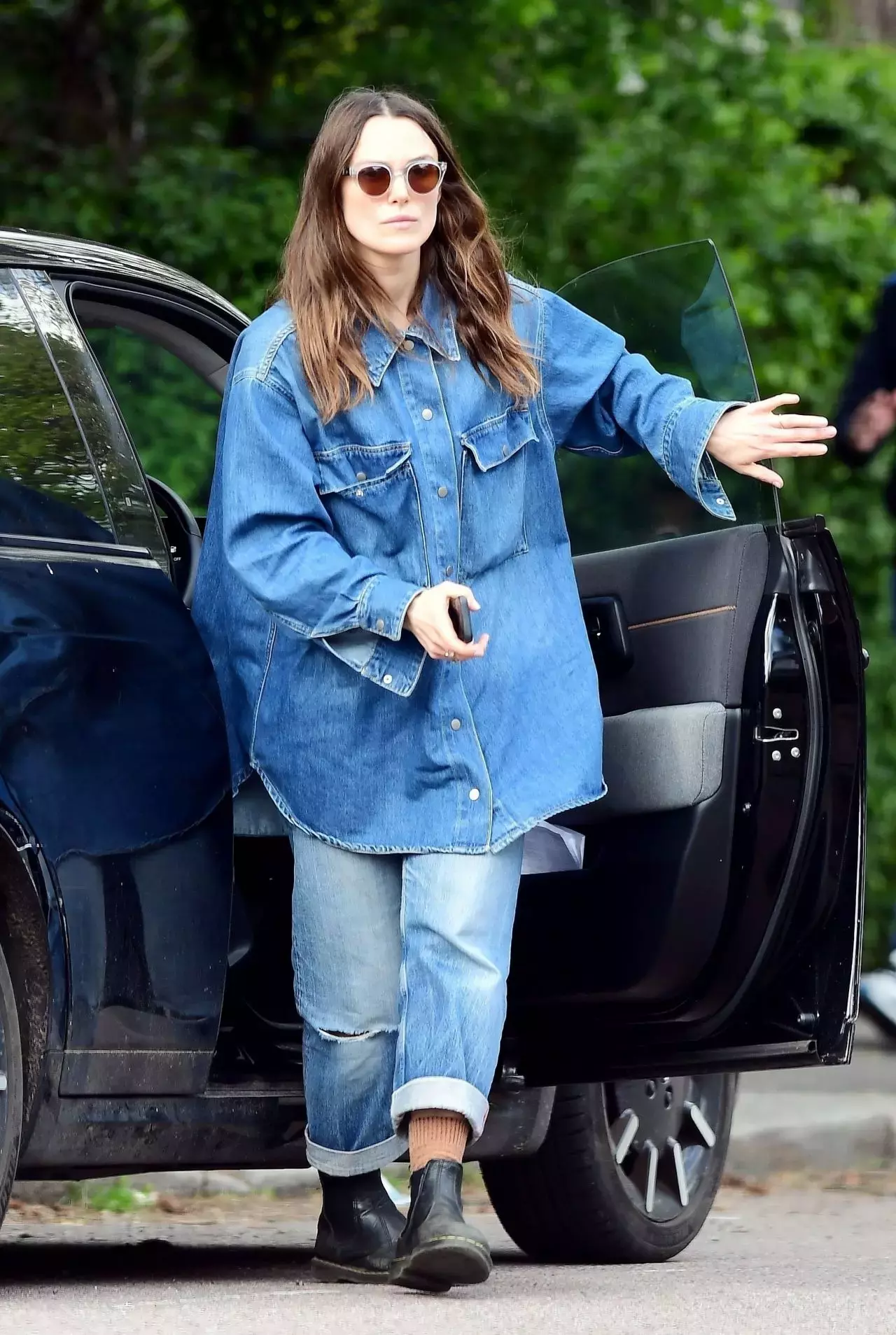 Keira Knightley Out In North London