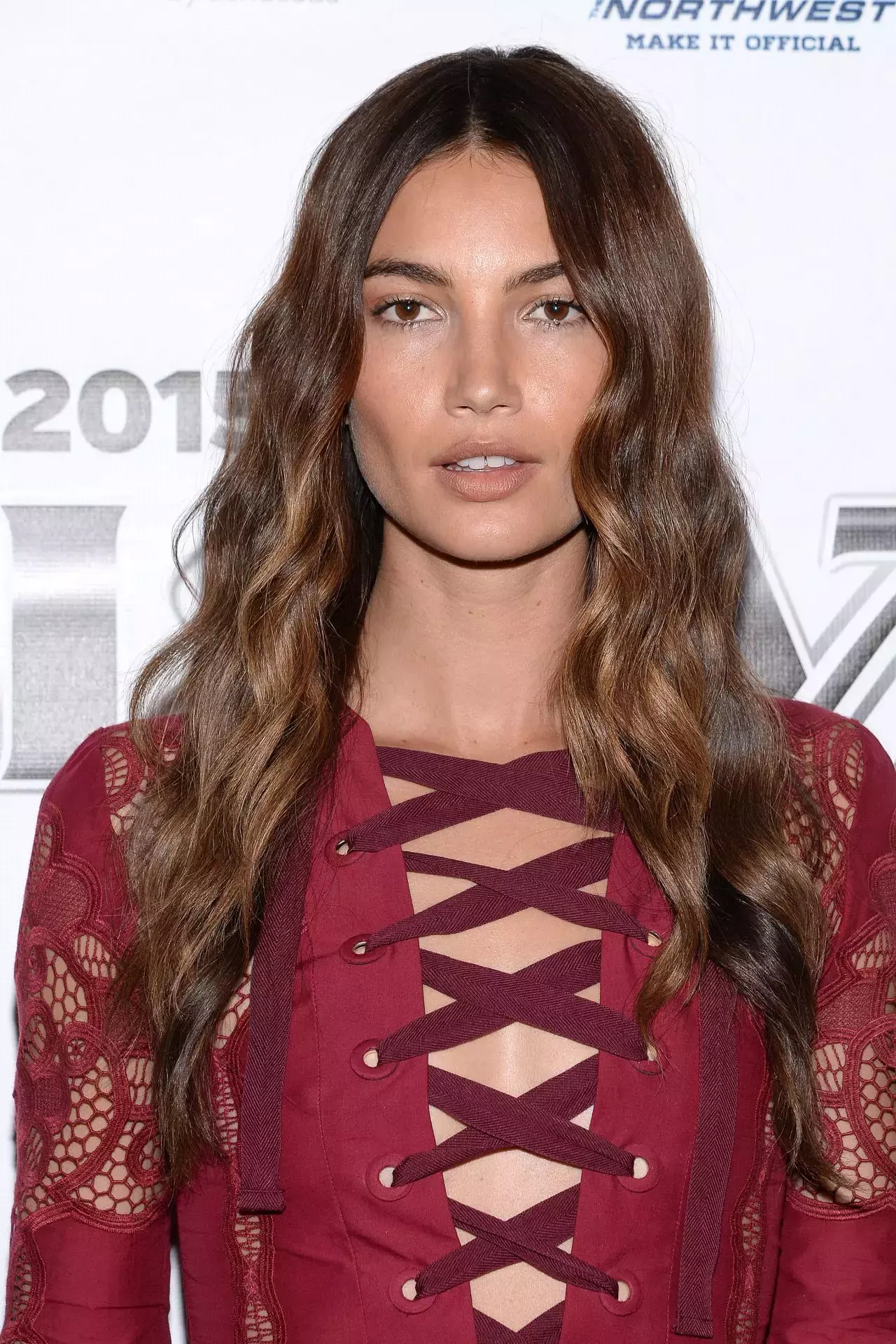 Lily Aldridge Leather Laces Super Bowl Xlix Party In Phoenix_1