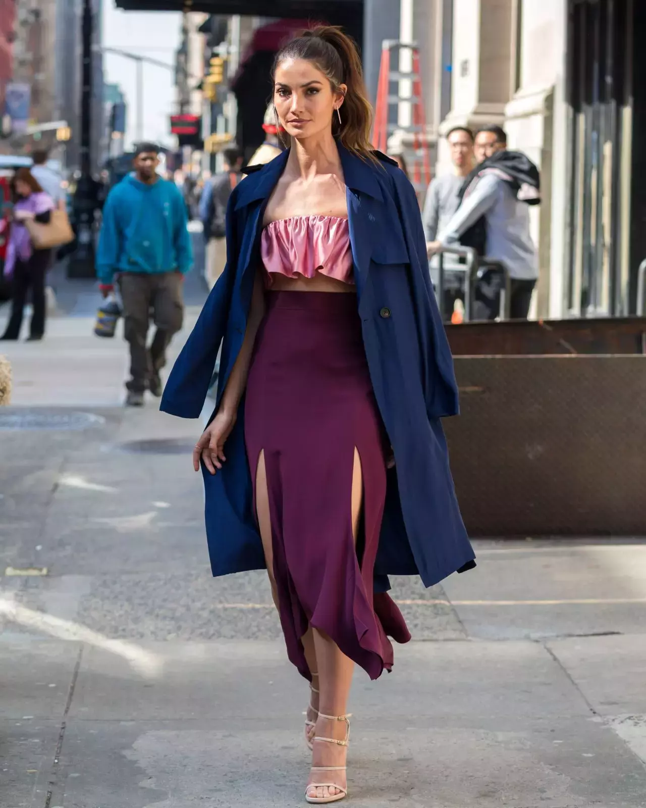 Lily Aldridge Looking Stylish New York City