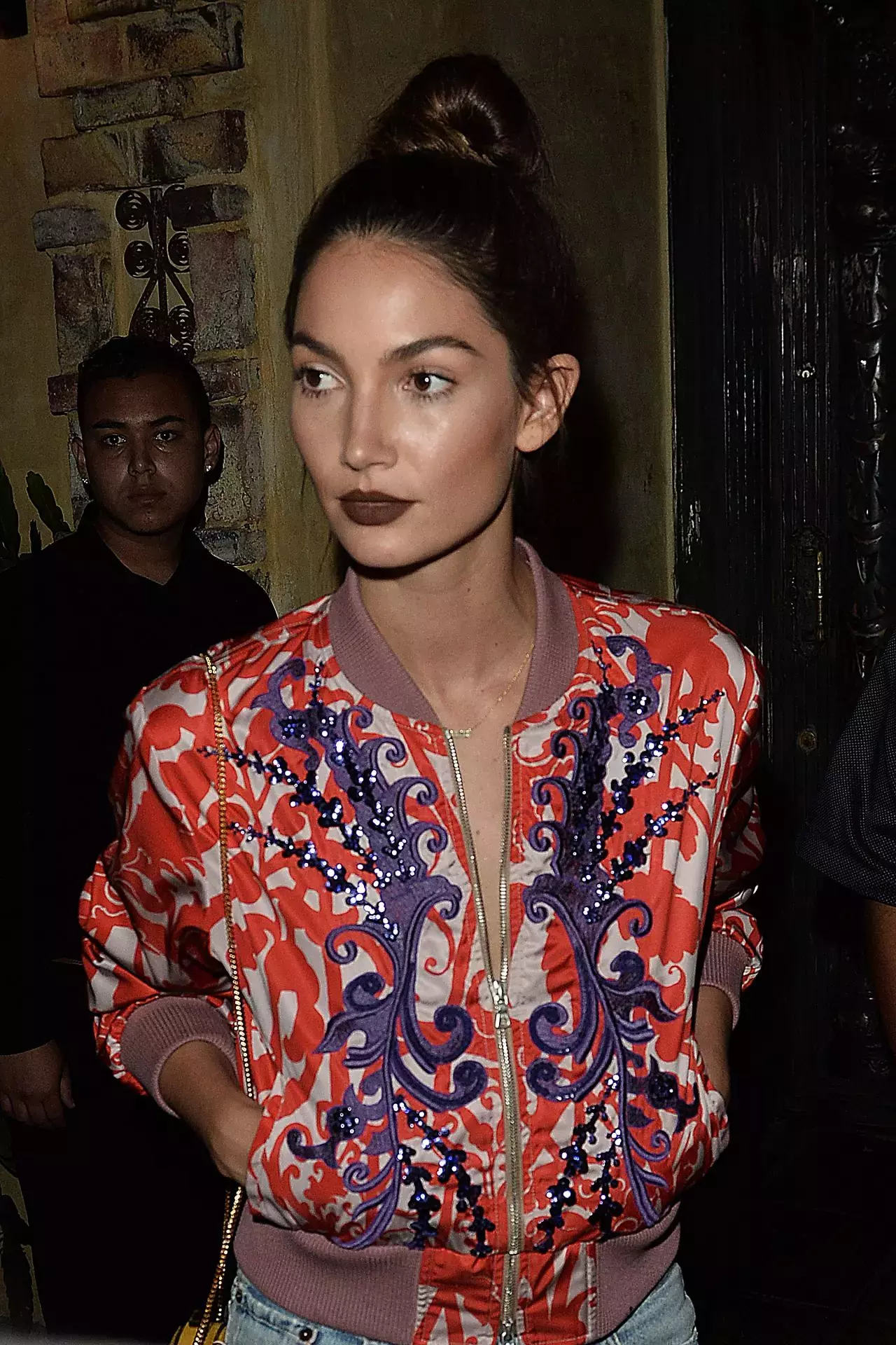 Lily Aldridge Night Out At El Compadre In Los Angeles Ca