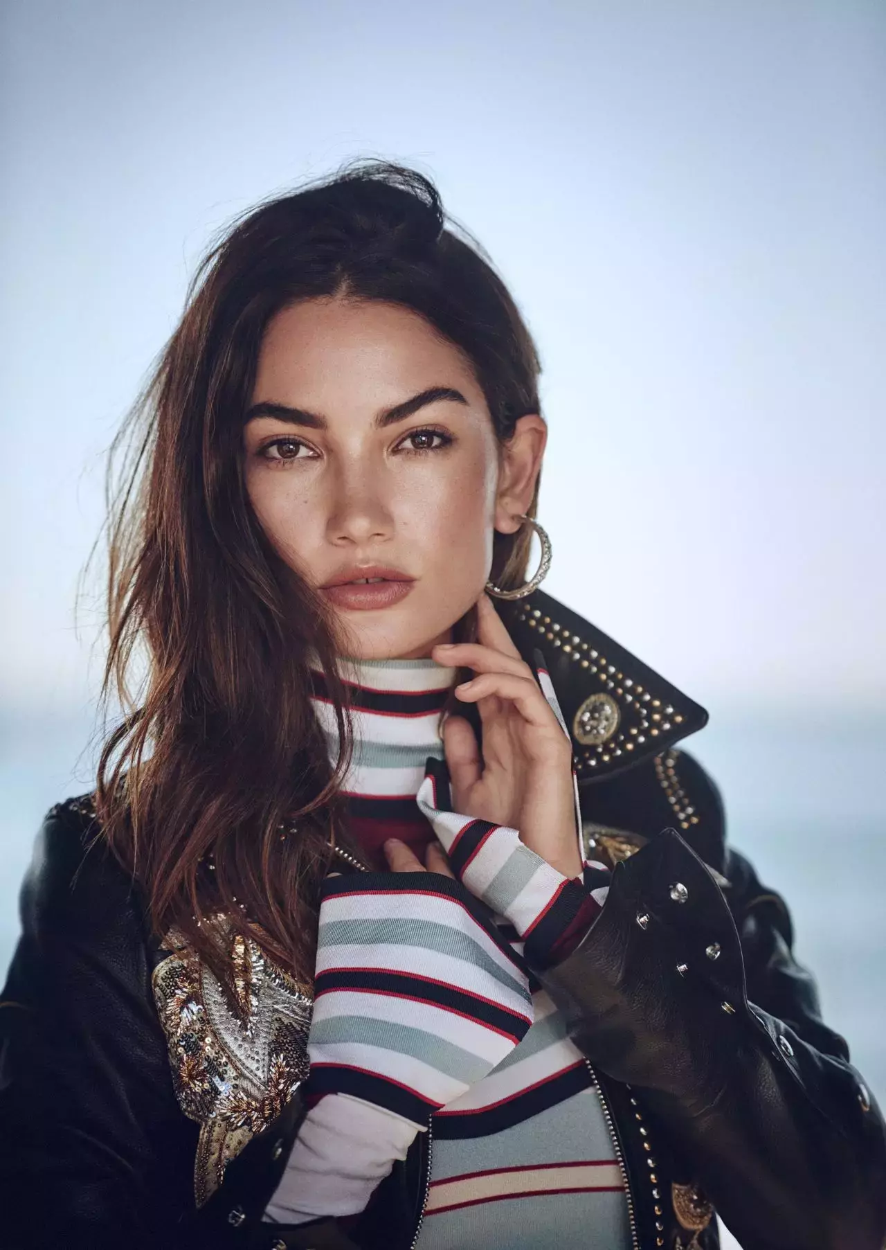 Lily Aldridge Photoshoot For Elle April