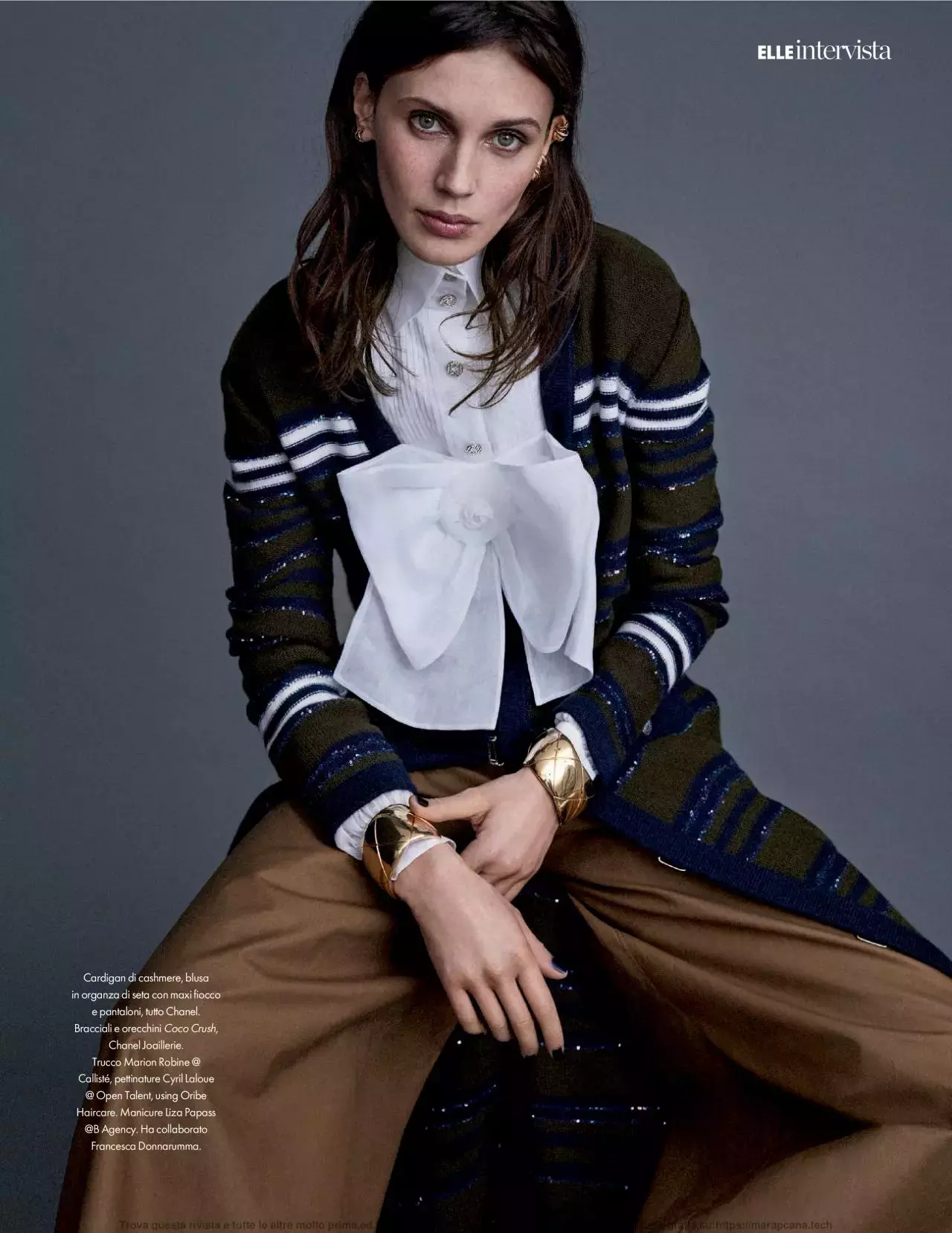 Marine Vacth Elle Magazine Italy Issue