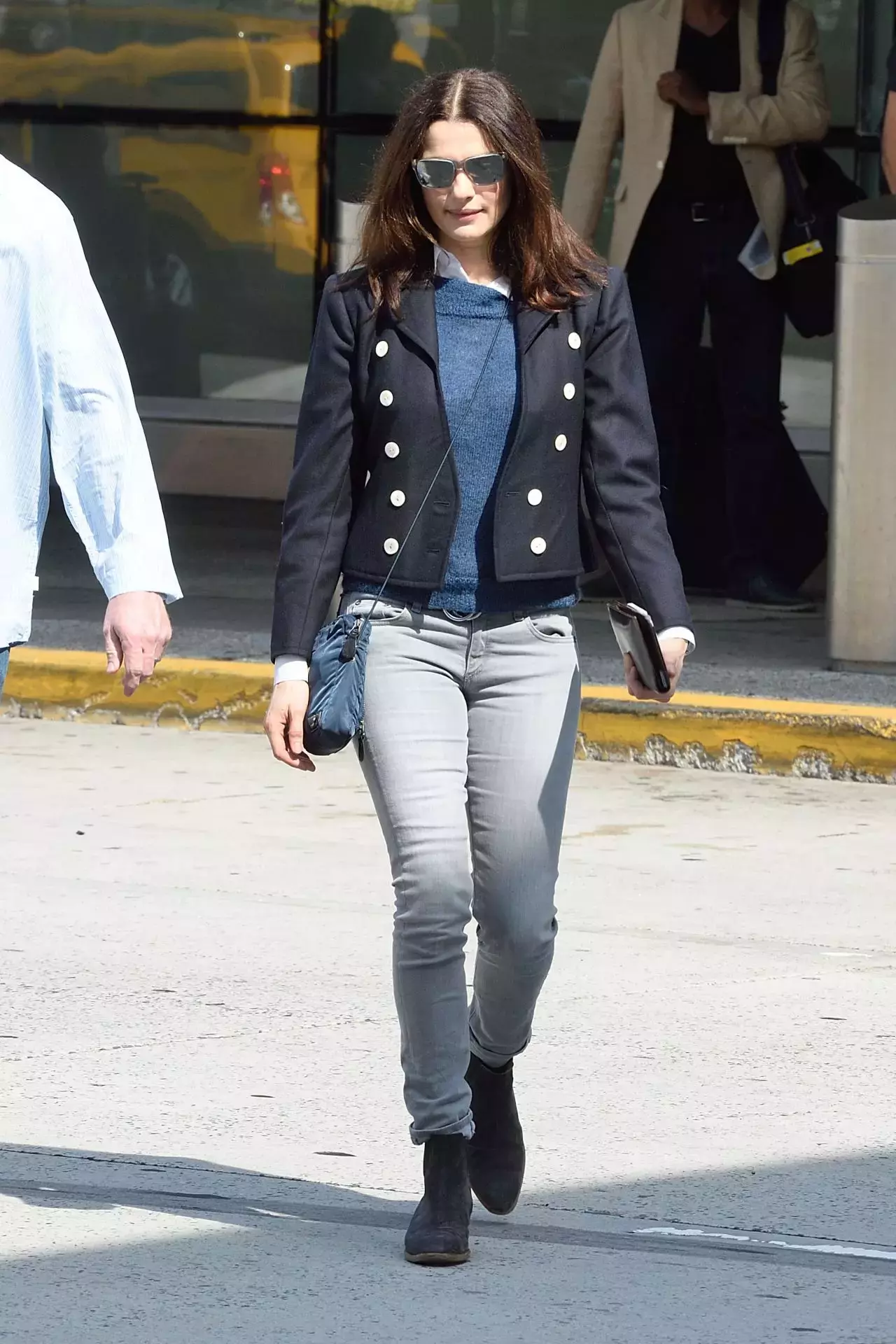 Rachel Weisz Travel Outfit At Jfk Airport In New York City April