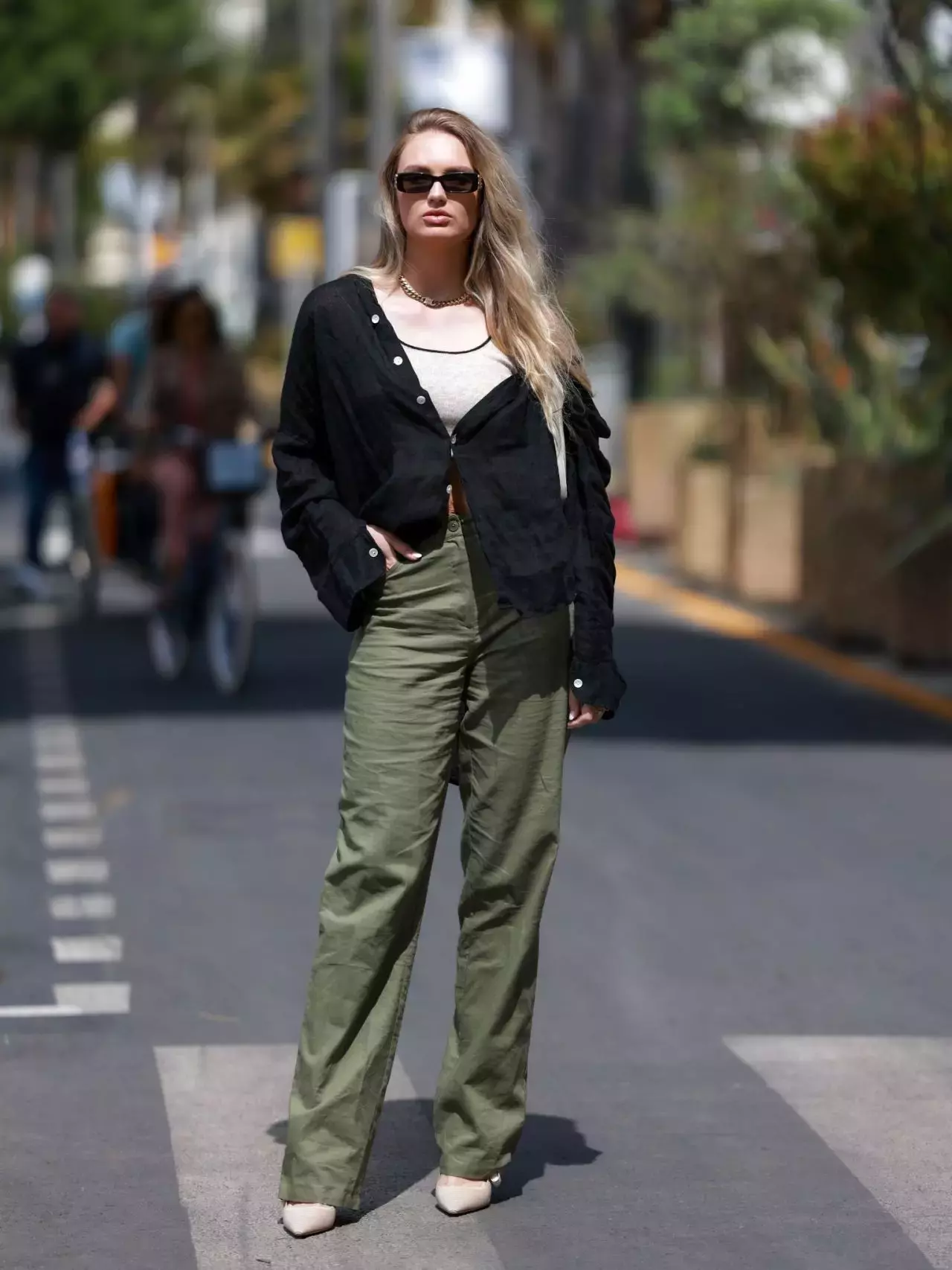 Romee Strijd Street Style Cannes