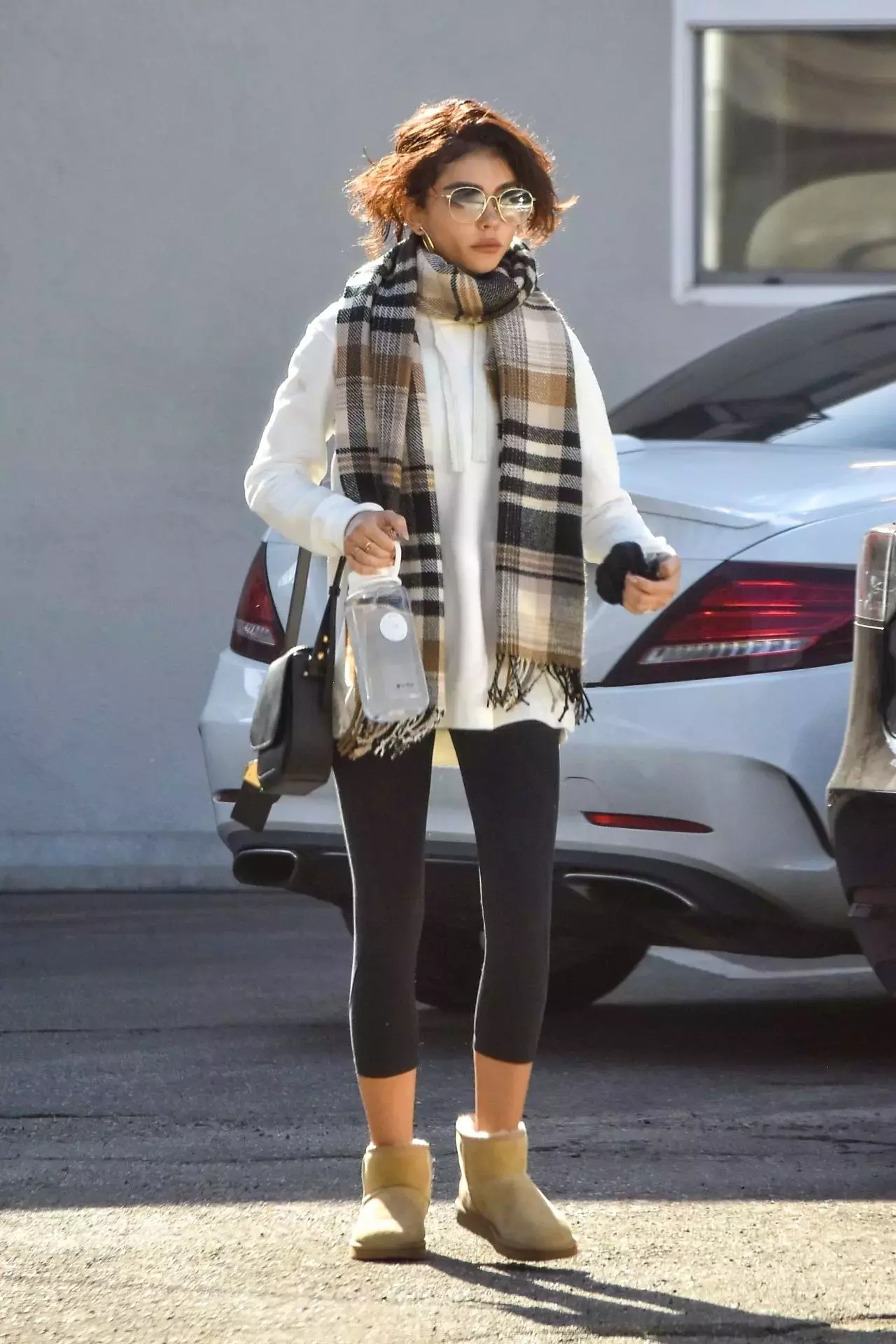 Sarah Hyland Cute Street Style Out In Studio City