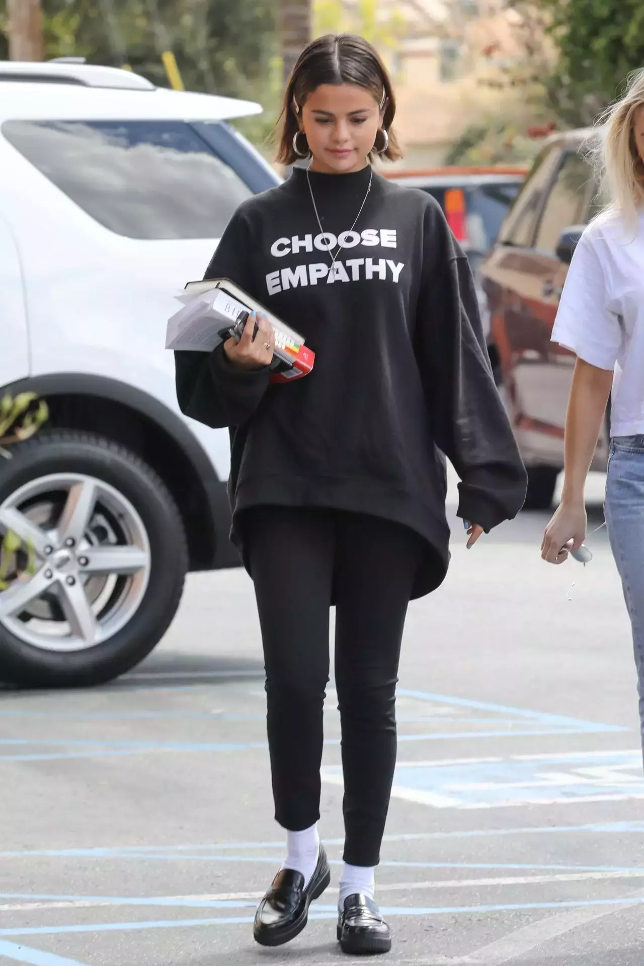 Selena Gomez In Choose Empathy Shirt Heads To Lunch In Studio City