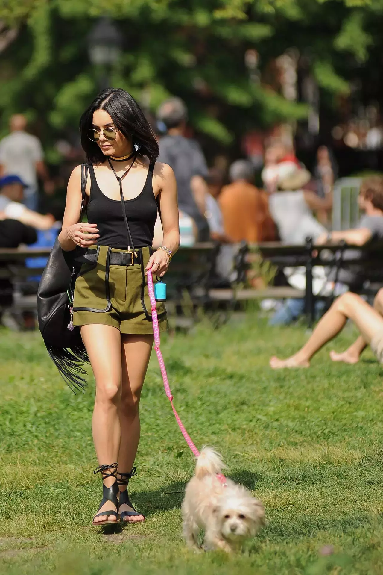 Vanessa Hudgens Taking Her Dog To A Park In New York City May_5