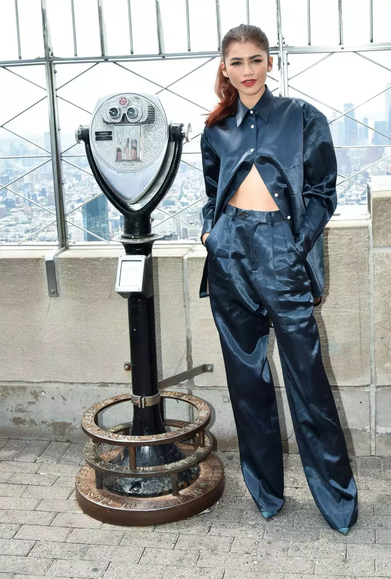 Zendaya Coleman Spider Man Far From Home At The Empire State Building In Nyc