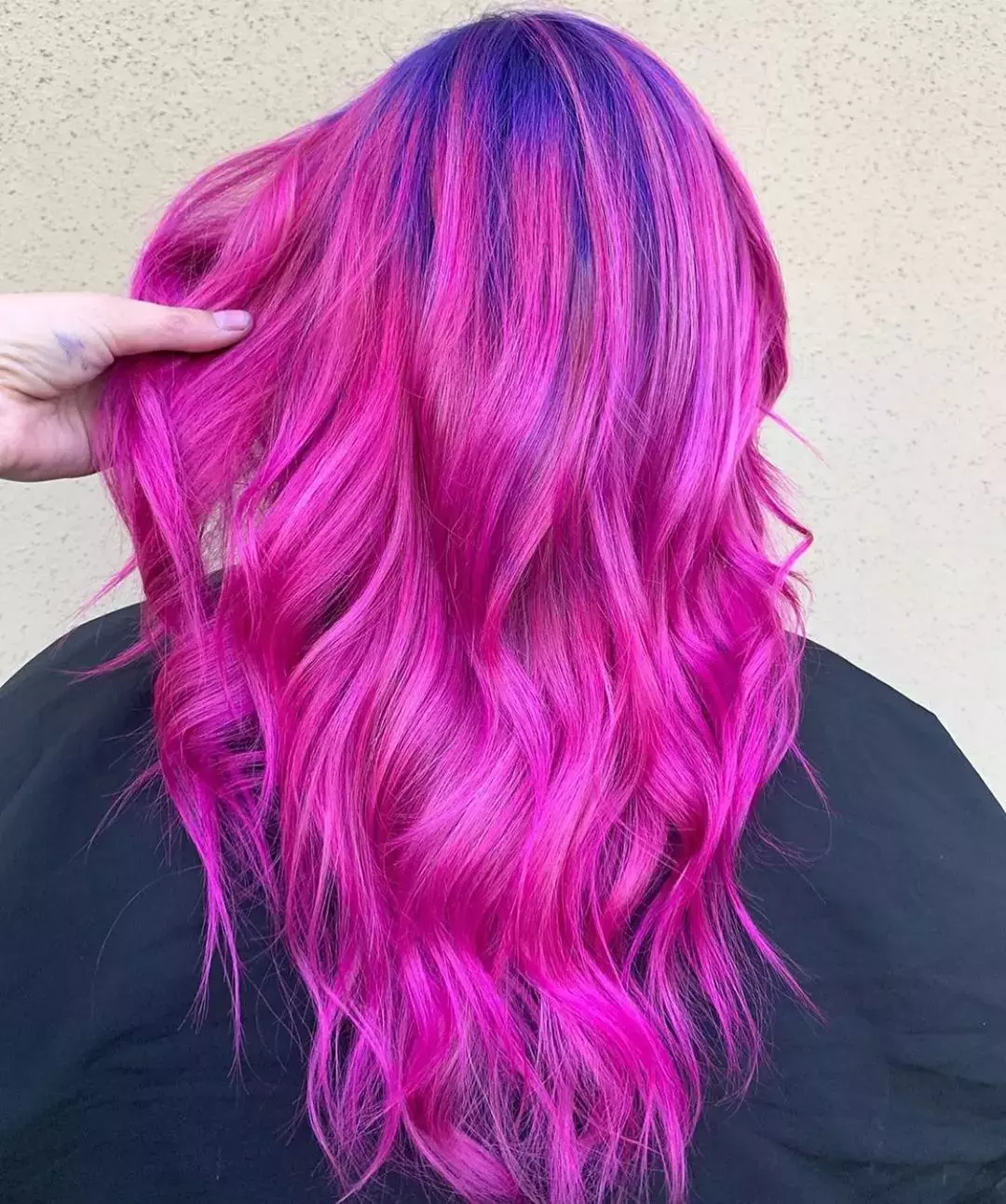 Blue Roots To Neon Magenta