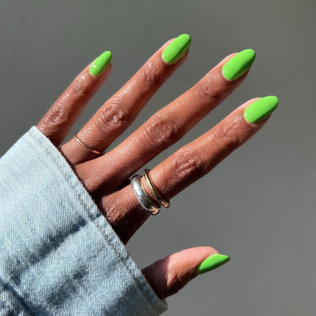 Brat Green Nails