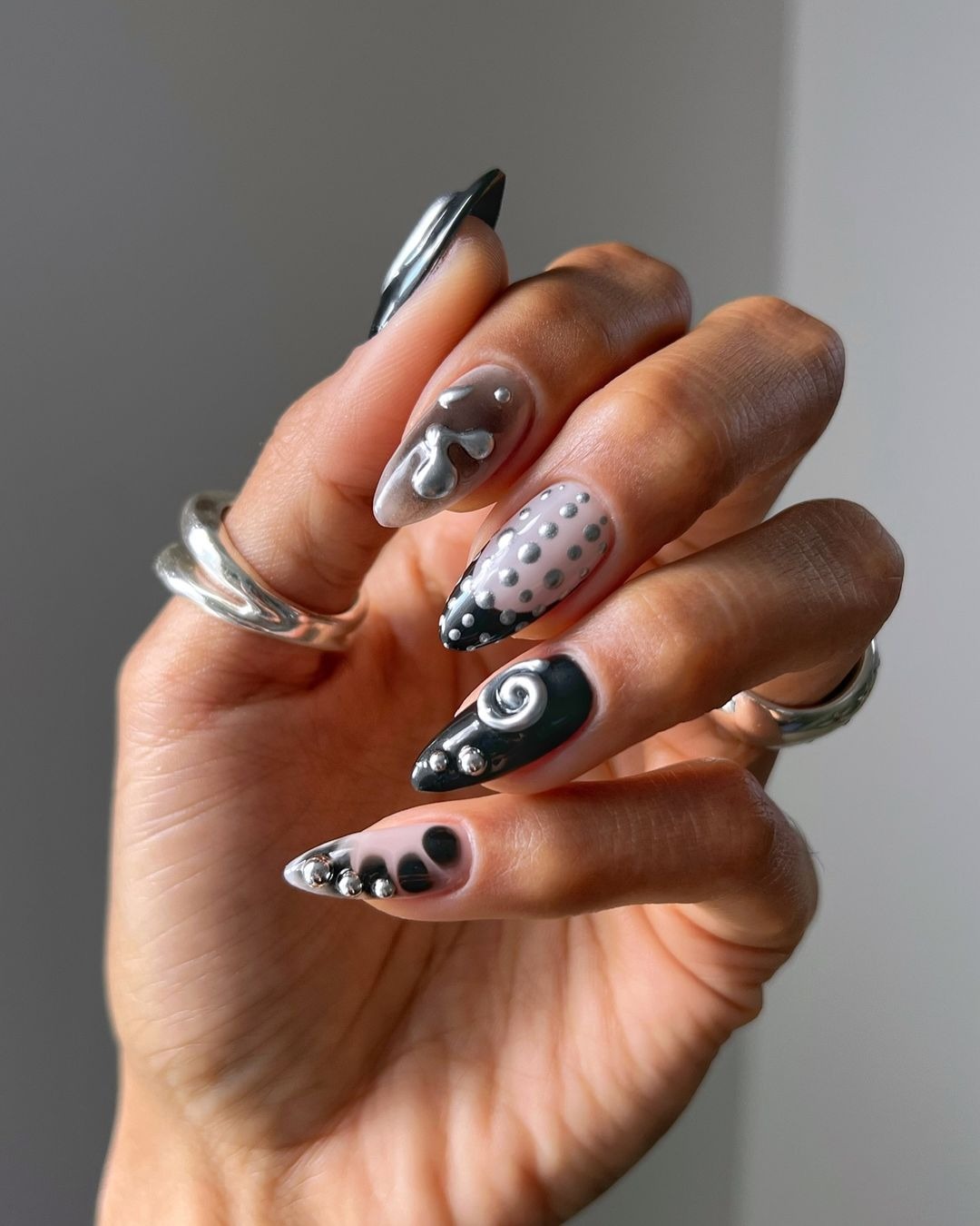 Chrome Statement Nails