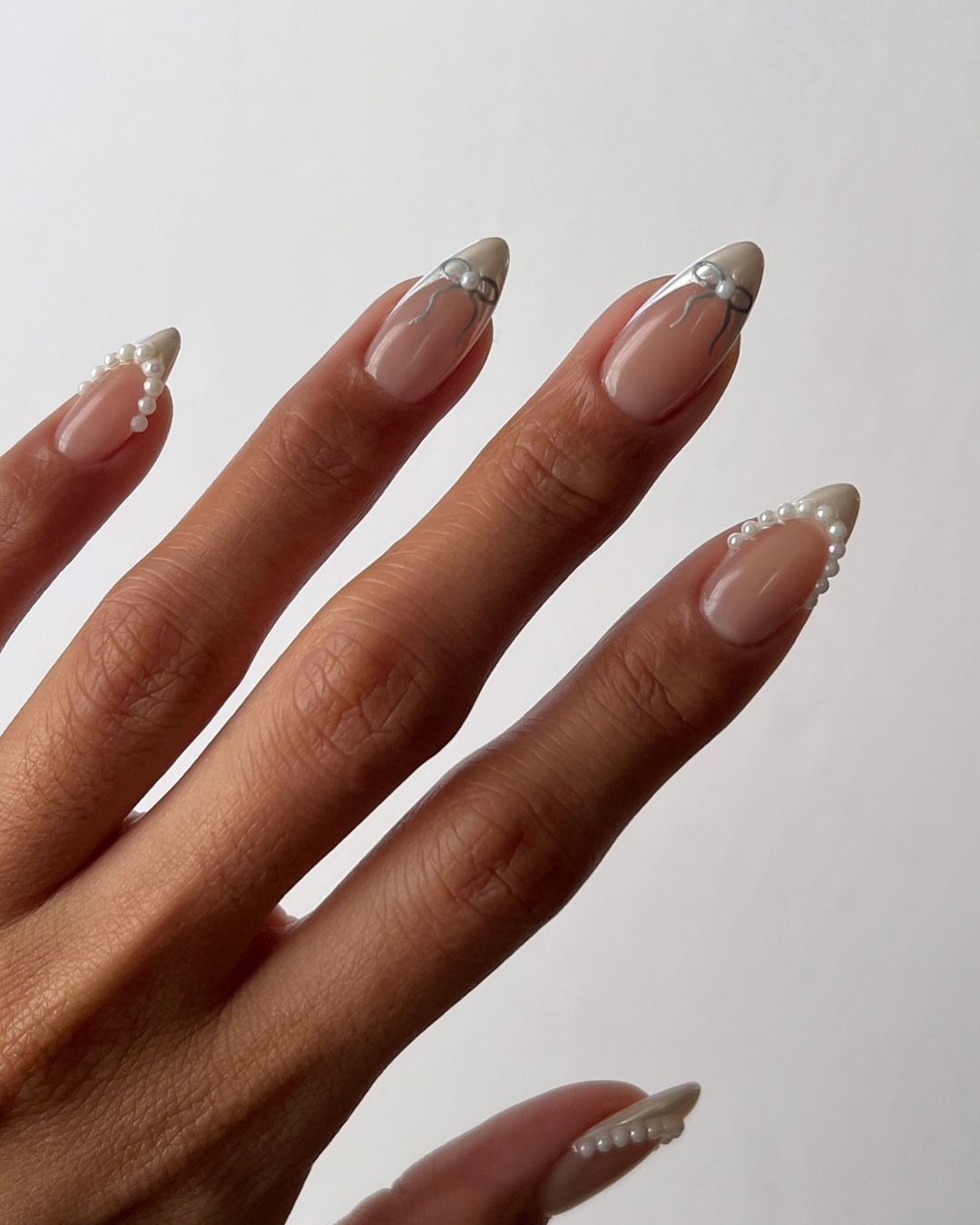 Coquette French Tip Nails