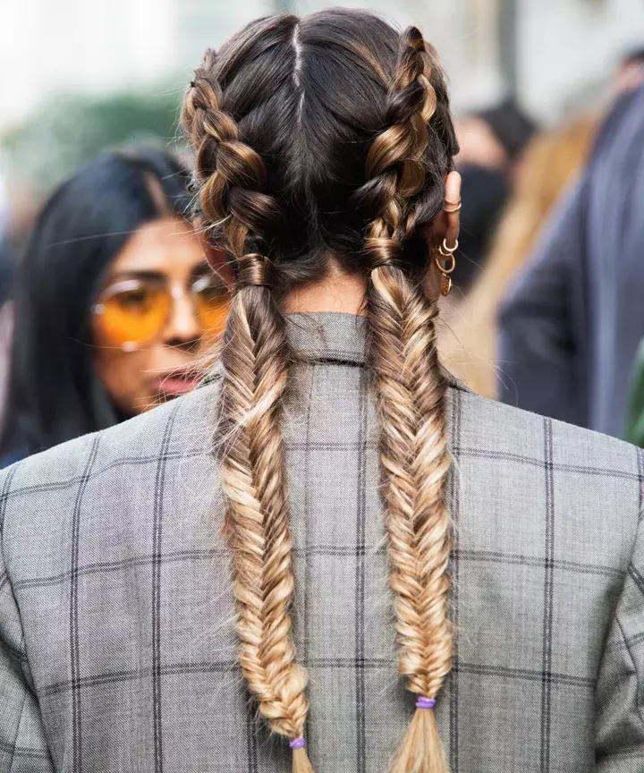 Fishtail Braid Pigtails