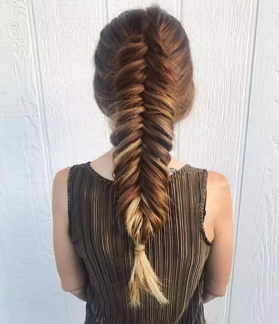 Inverse Fishtail Braid